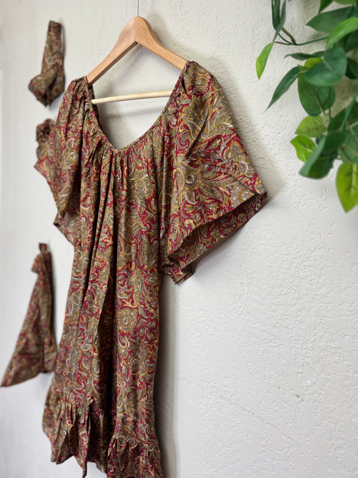 Lalita Dress - One Size - Red Paisley Dance