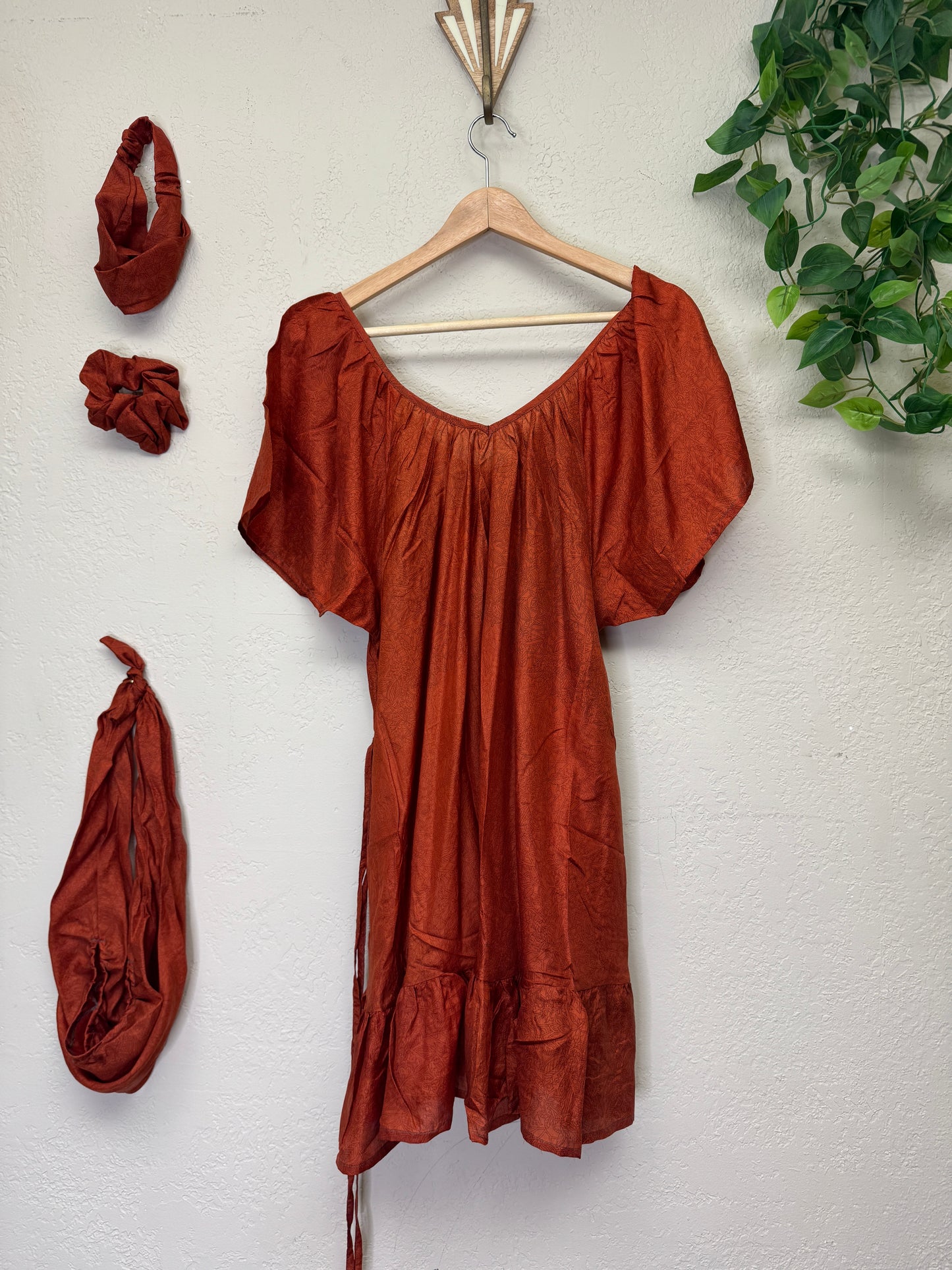 Lalita Dress - One Size - Burnt Orange