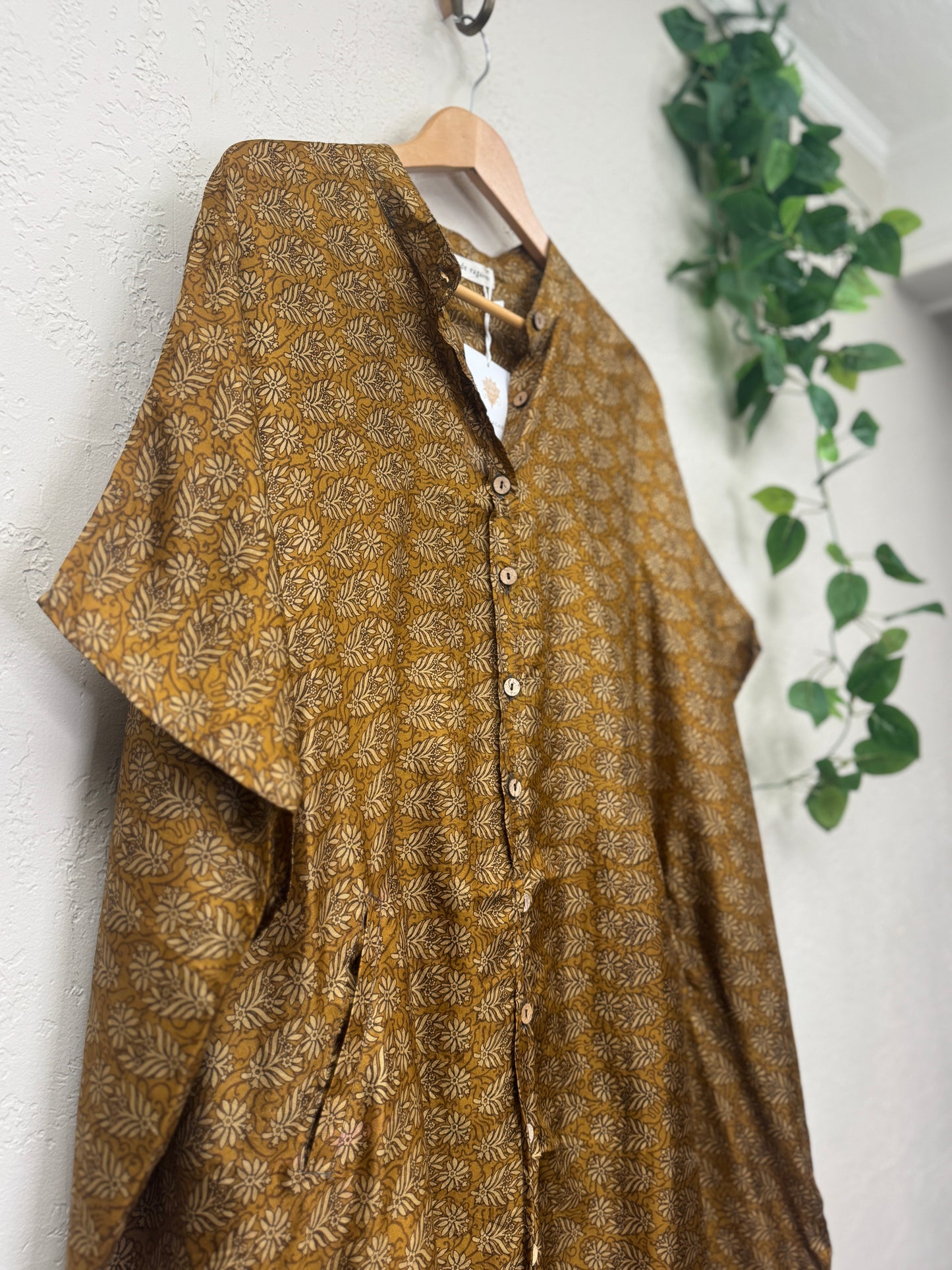 Boyfriend Dress ~ One Size ~ Ochre Meadow Sunset