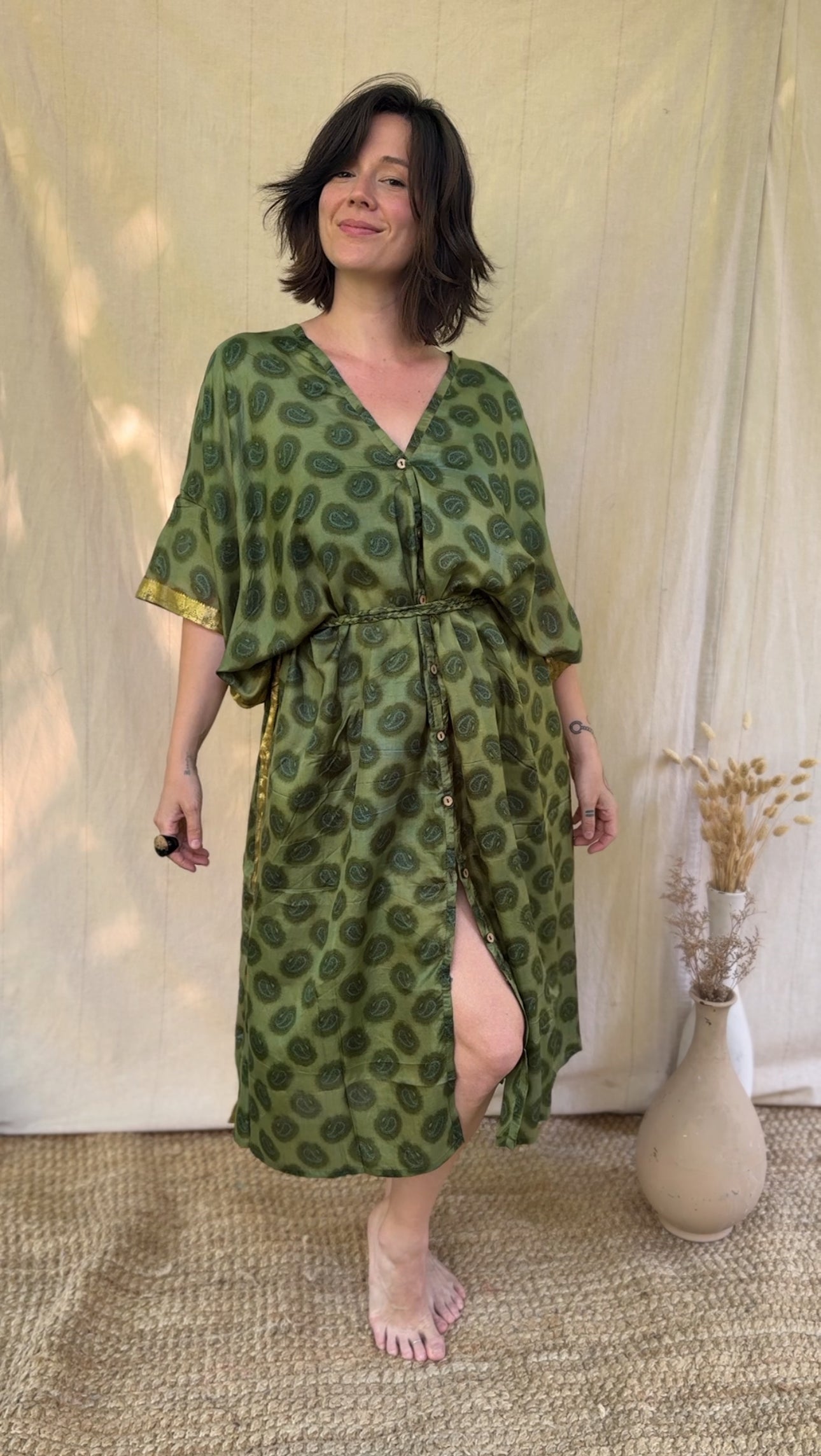 Aphrodite Kaftan Dress ~ One Size ~ Obsidian Botanica