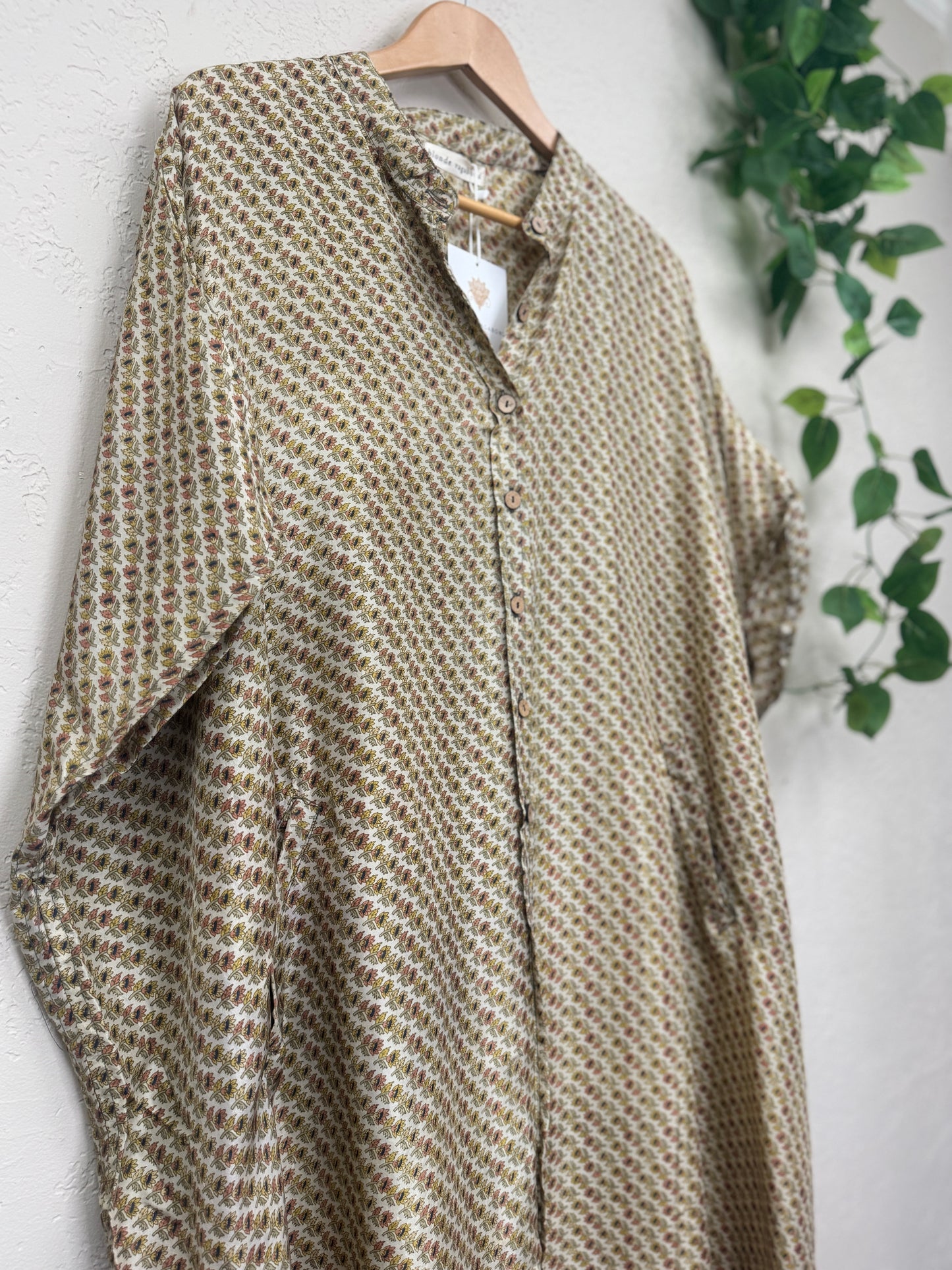 Boyfriend Dress ~ One Size ~Honey Cream