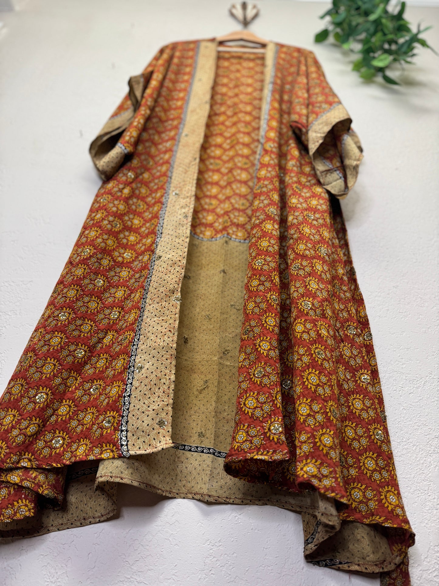 Sparkle Kimono - OS - Burnt Sienna