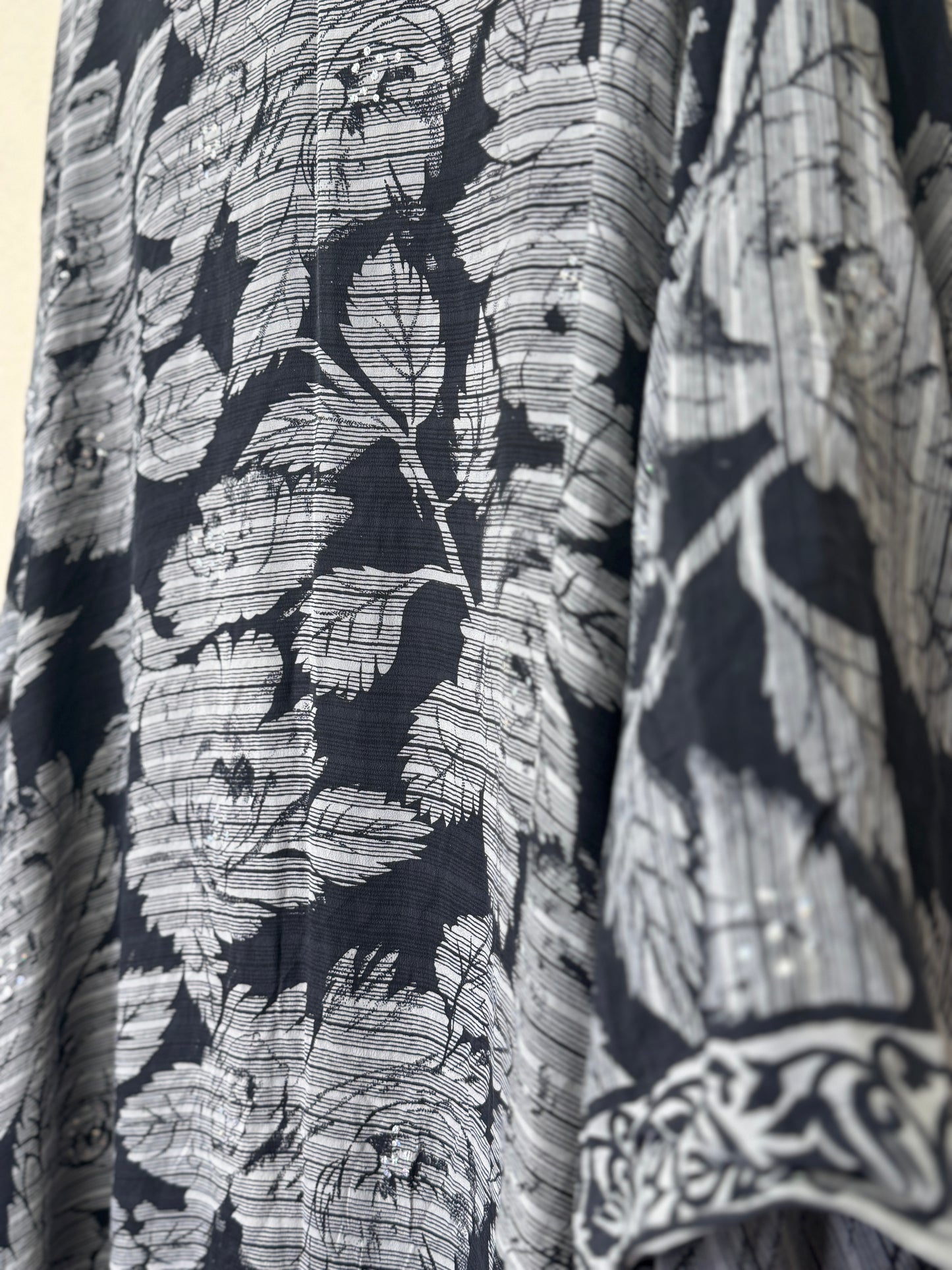 Sparkle Kimono - OS - Black Rose