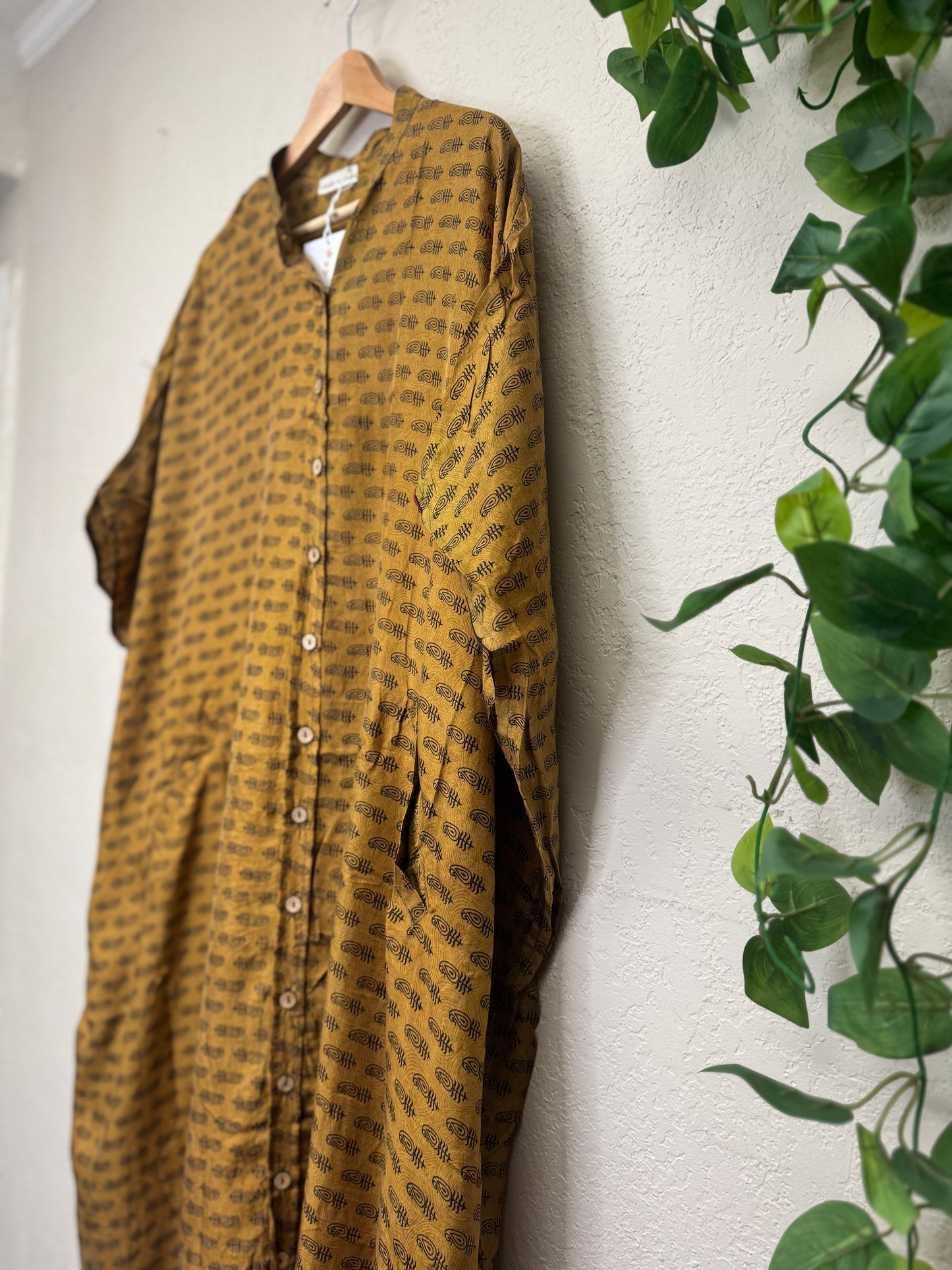 Boyfriend Dress ~ One Size ~ Golden Ochre