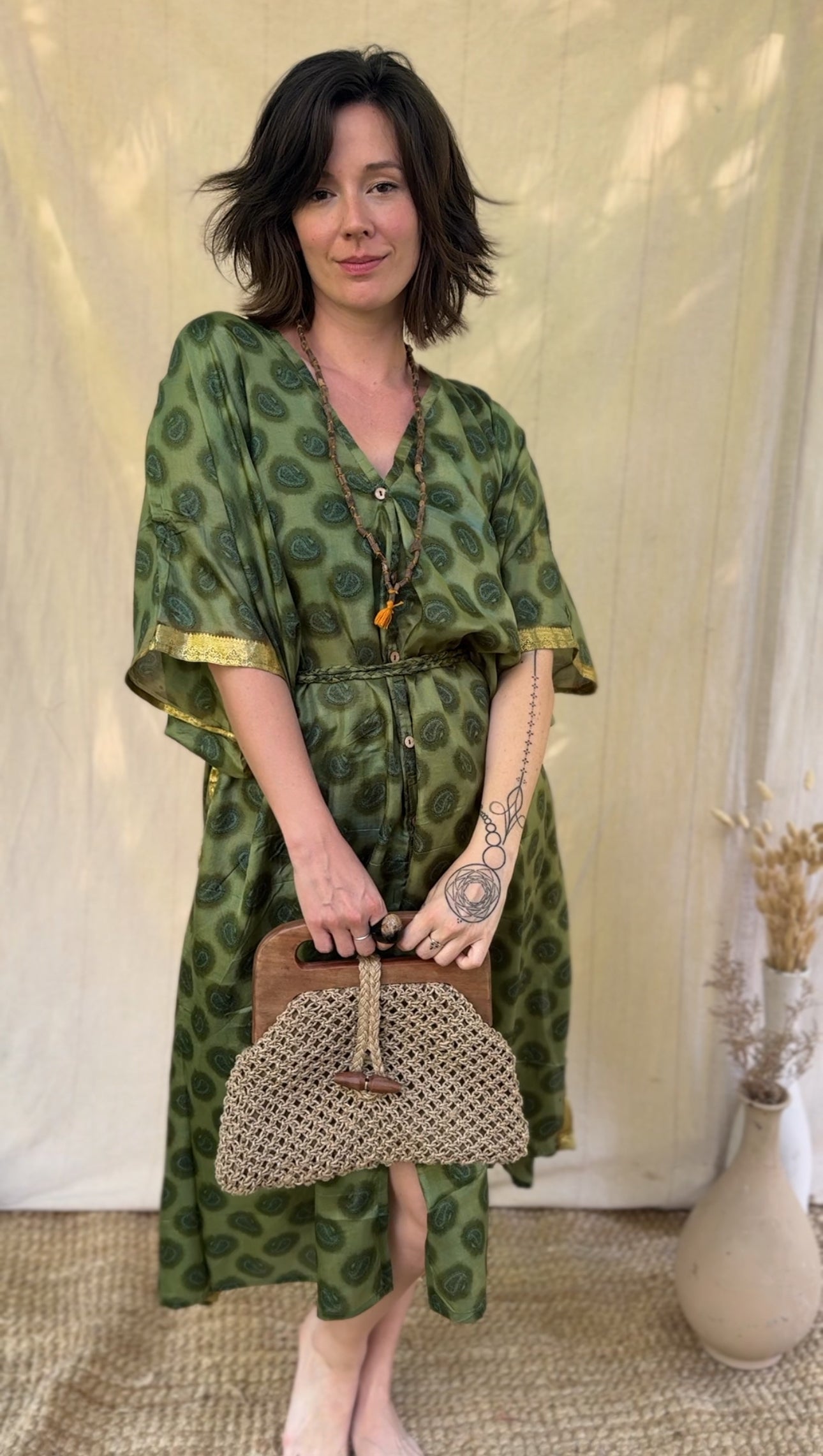 Aphrodite Kaftan Dress ~ One Size ~ Obsidian Botanica