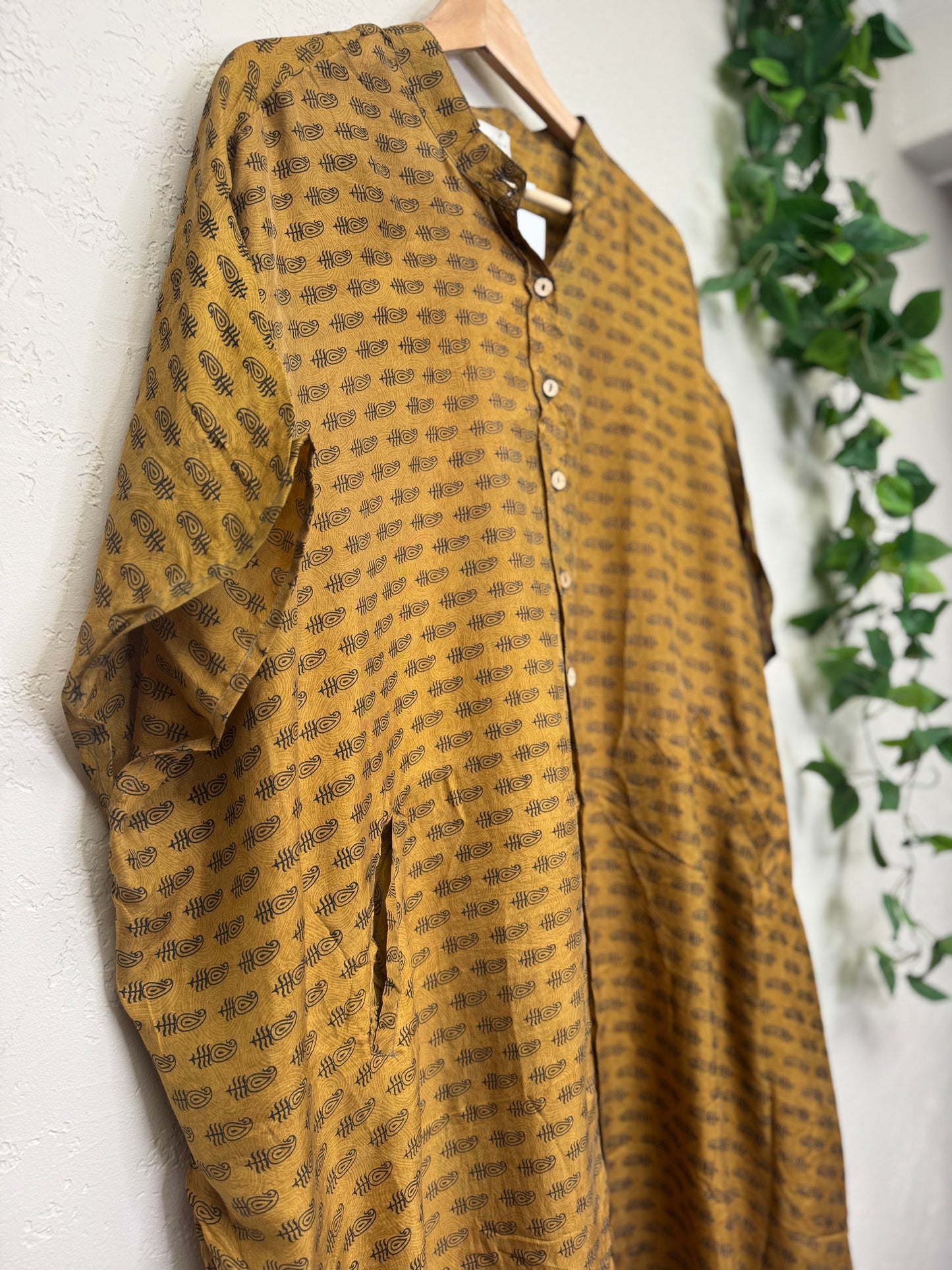 Boyfriend Dress ~ One Size ~ Golden Ochre