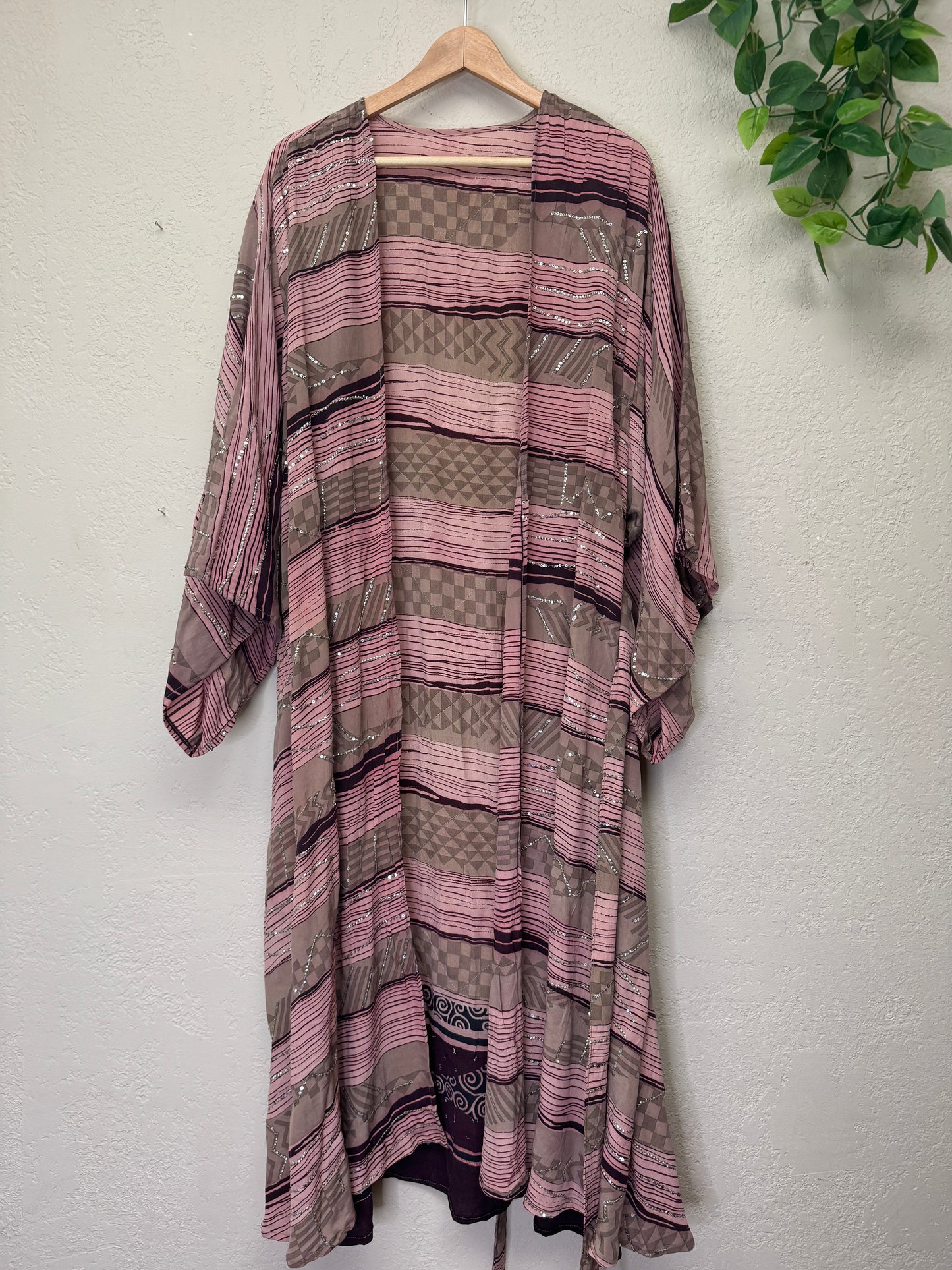 Sparkle Kimono - OS - Lilac Wine