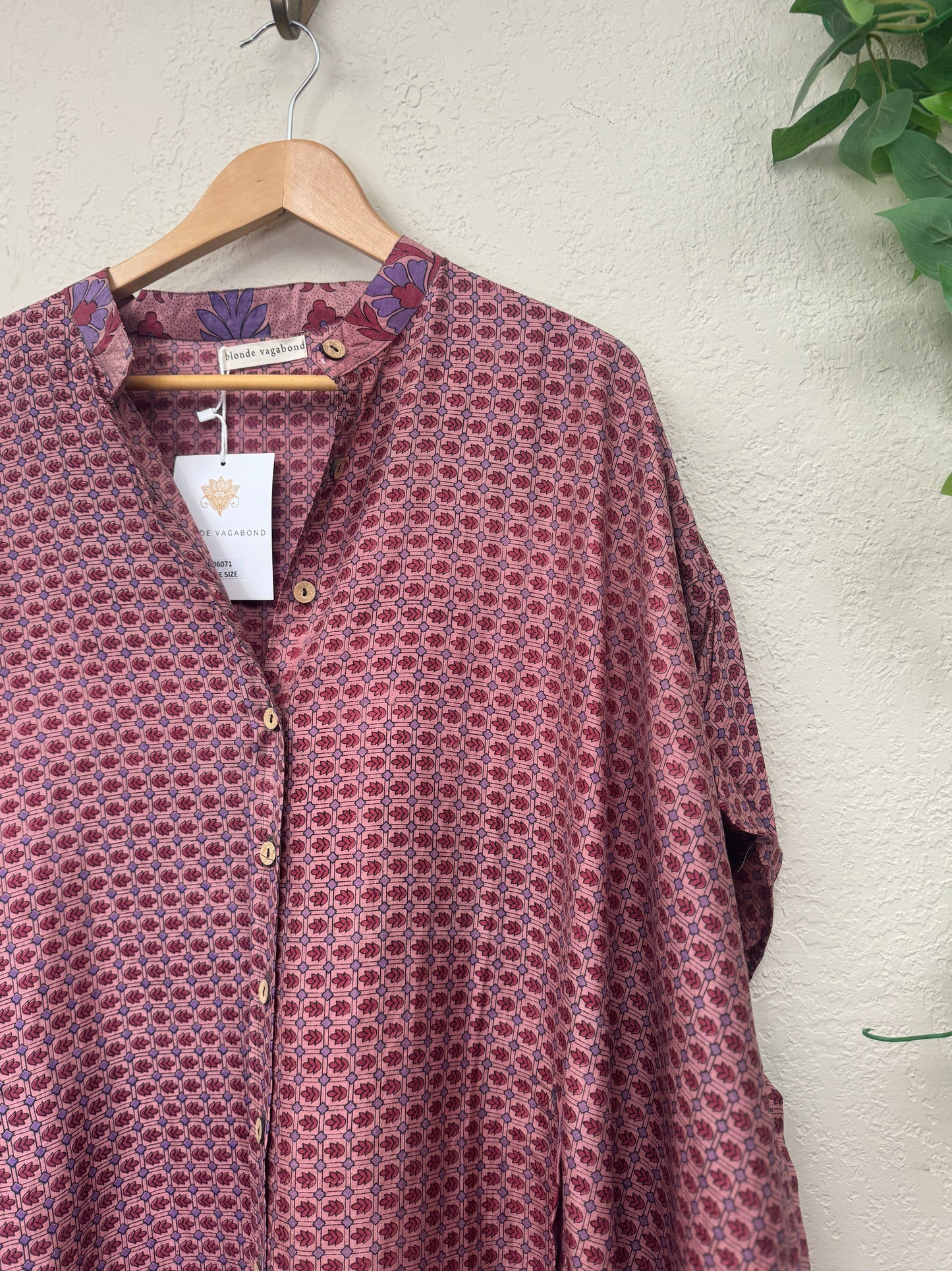 Boyfriend Dress ~ One Size ~ Pink Reverie