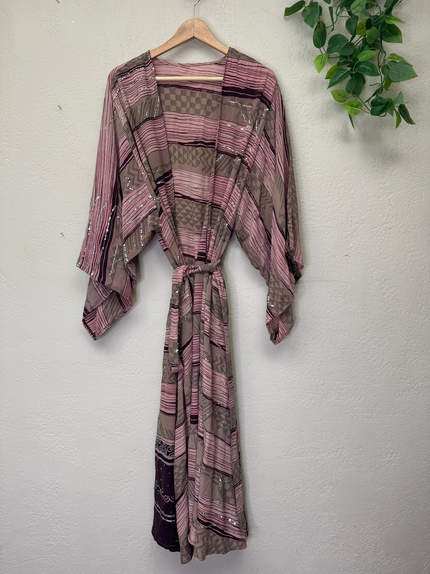 Sparkle Kimono - OS - Lilac Wine