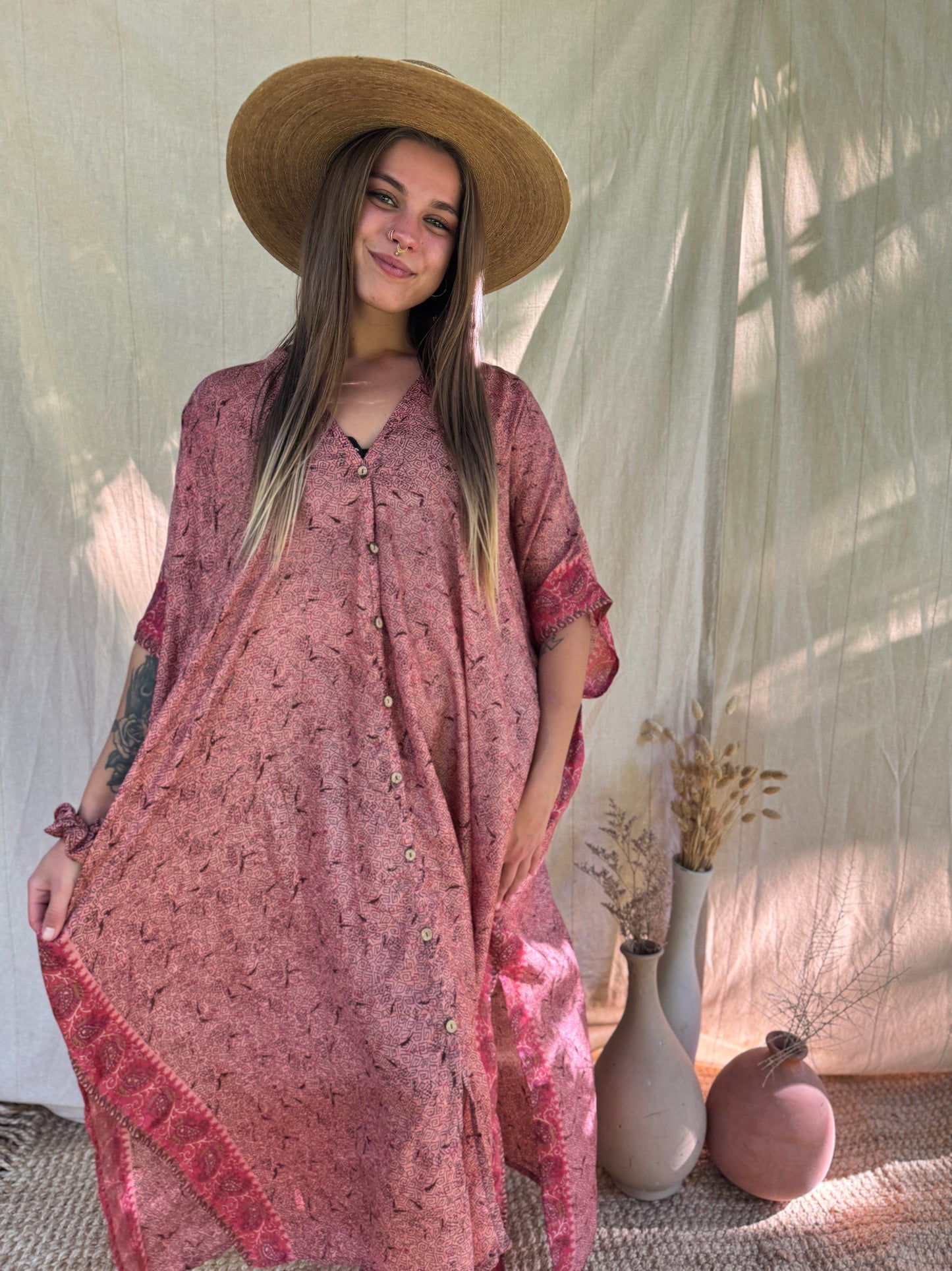 Aphrodite Kaftan Dress ~ One Size ~ Obsidian Botanica