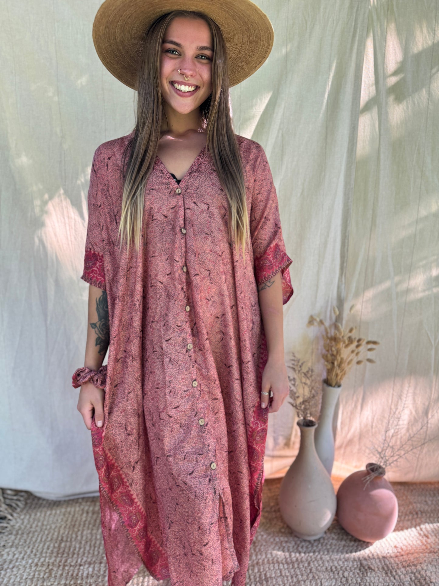 Aphrodite Kaftan Dress ~ One Size ~ Obsidian Botanica