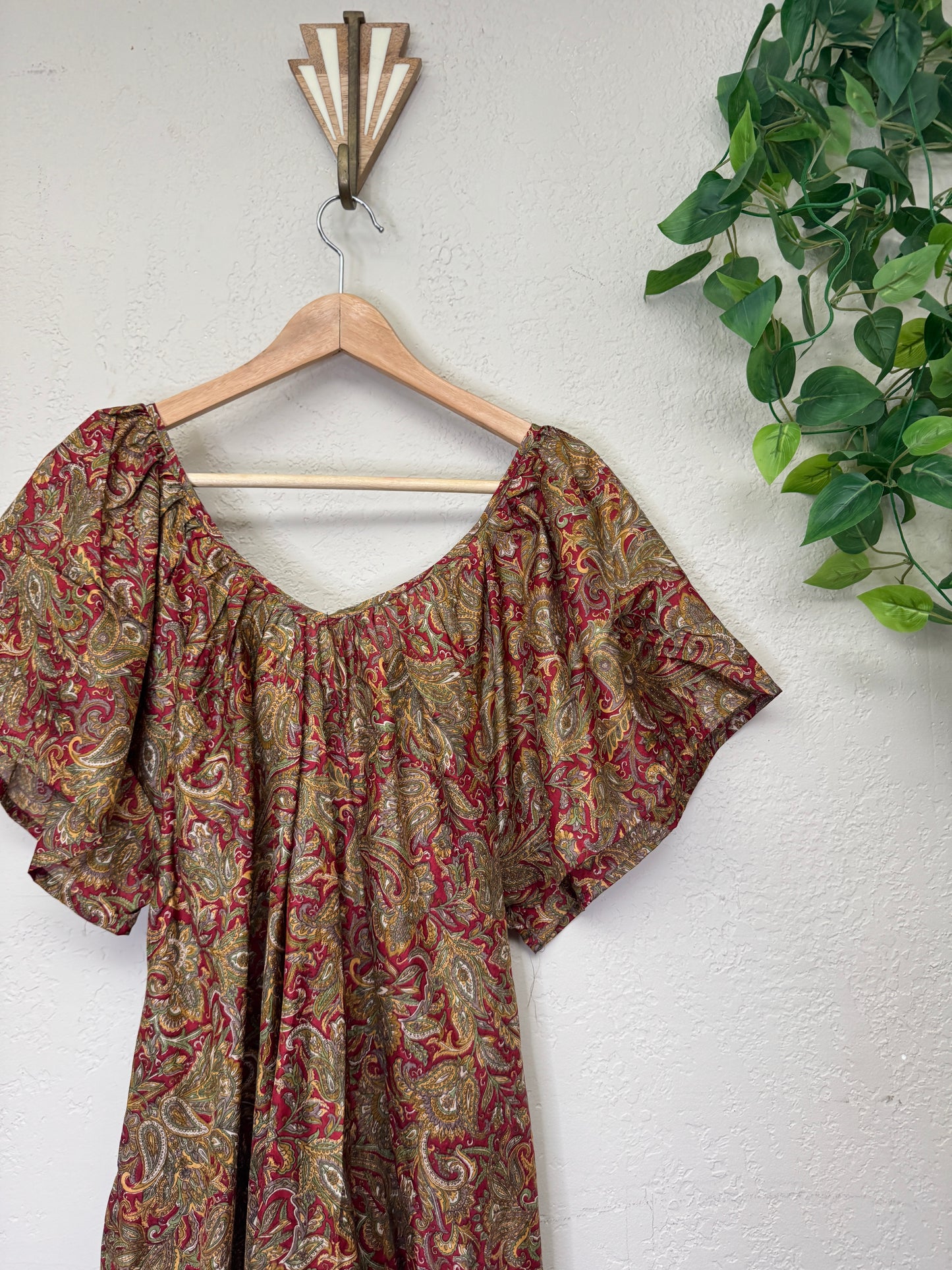 Lalita Dress - One Size - Red Paisley Dance