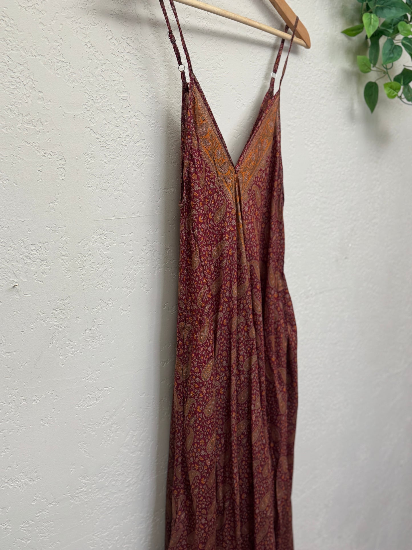 Aura Dress ~ One Size ~ Brick Red Paisley Dreams