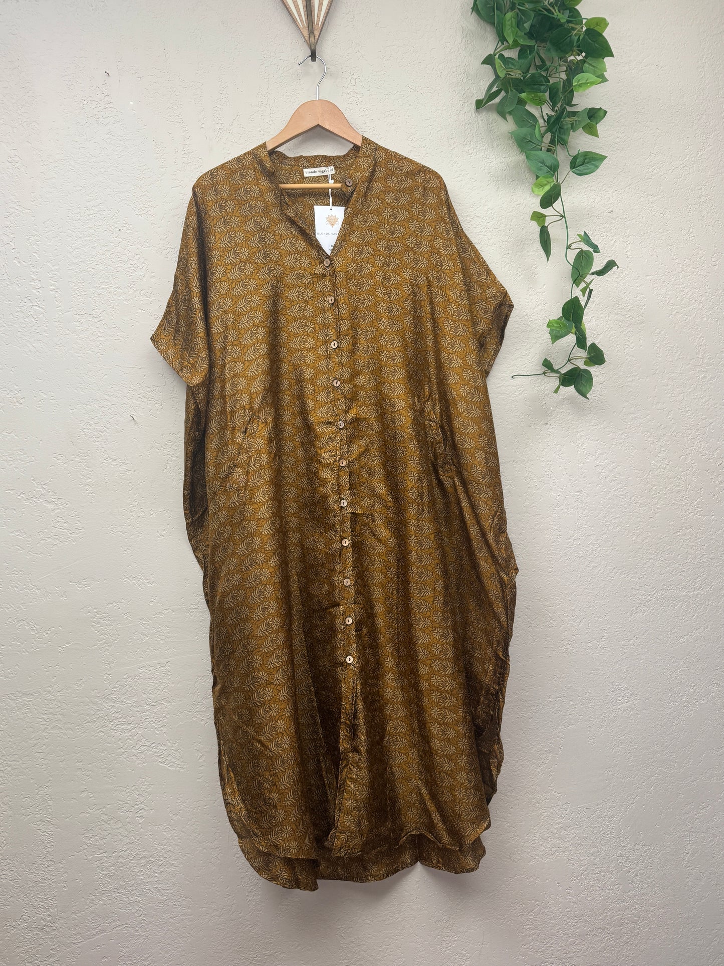 Boyfriend Dress ~ One Size ~ Ochre Meadow Sunset