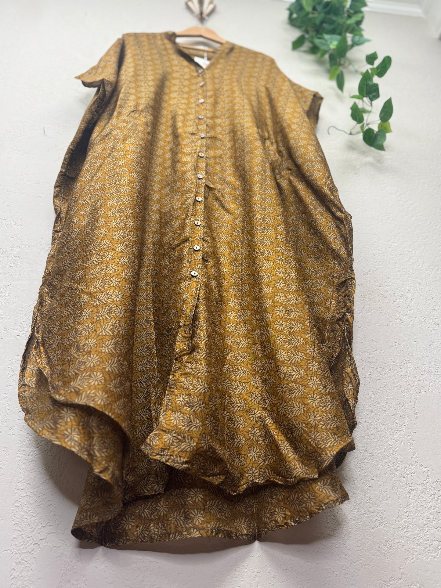 Boyfriend Dress ~ One Size ~ Ochre Meadow Sunset
