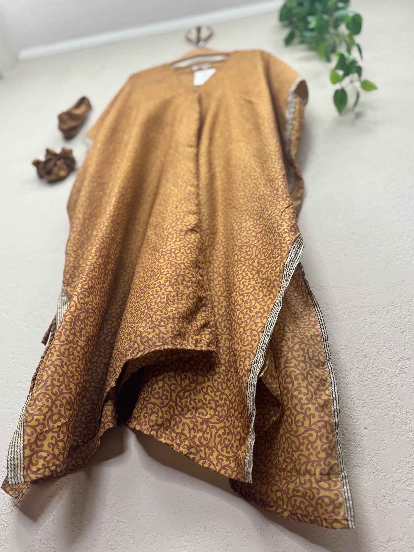 Aphrodite Kaftan Dress ~ One Size ~ Scrolls + Embers