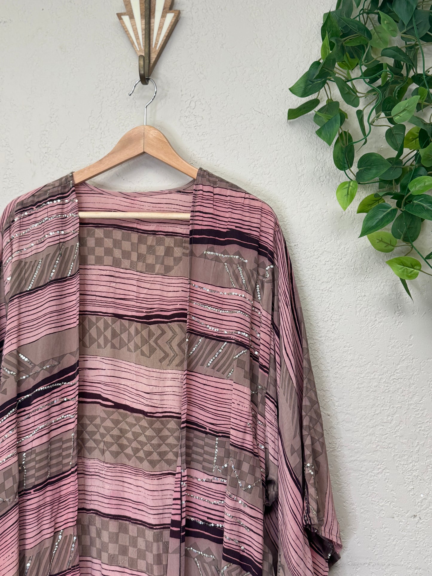 Sparkle Kimono - OS - Lilac Wine