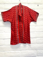 Midi Boho Kimono - Kaleidoscopic Cherry - One Size