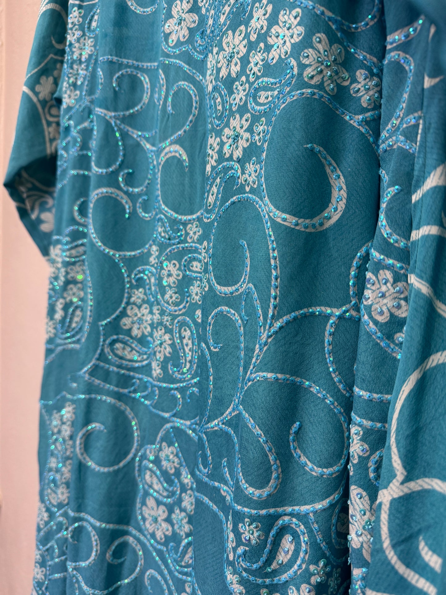Sparkle Kimono - OS - Blue Swirl