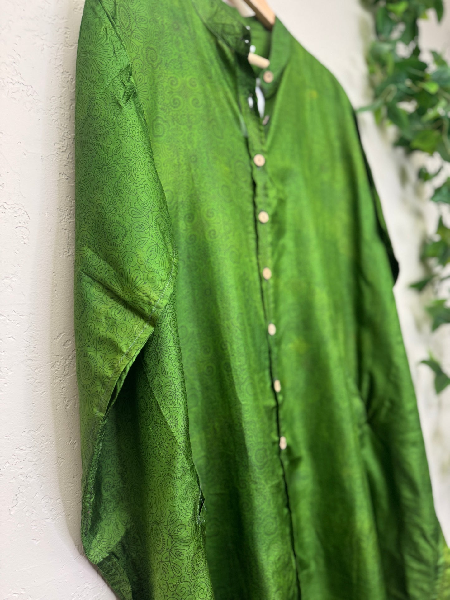 Boyfriend Dress ~ One Size ~ Lime Leaf