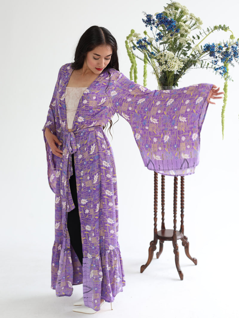 Femme Kimono - Purple Poise