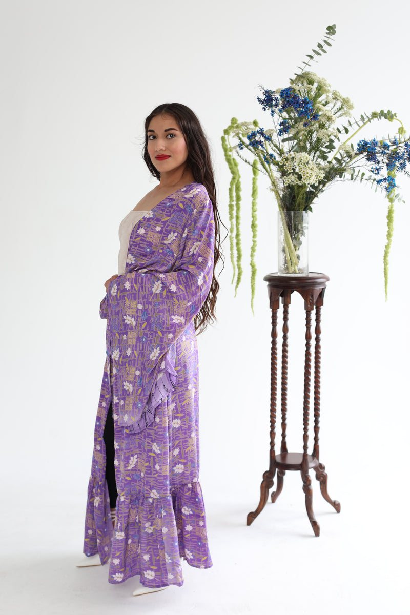 Femme Kimono - Purple Poise