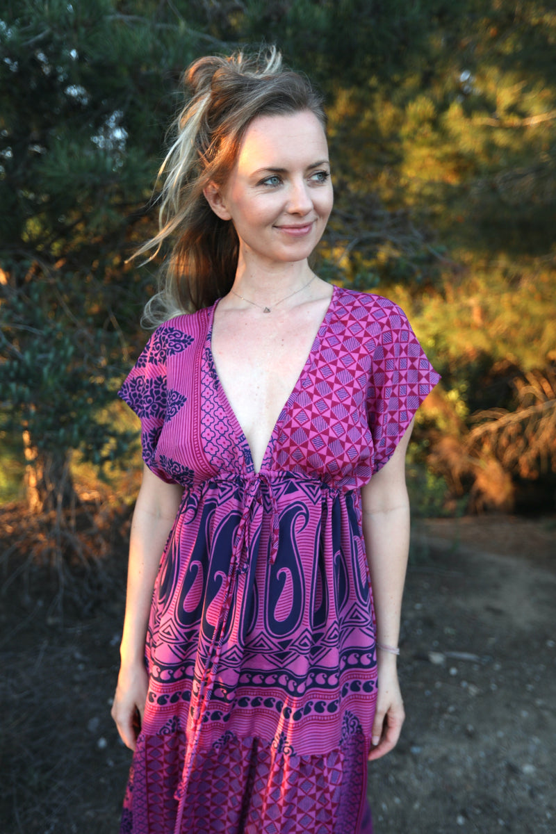 Meadow Dress - L - Jungle Sunset