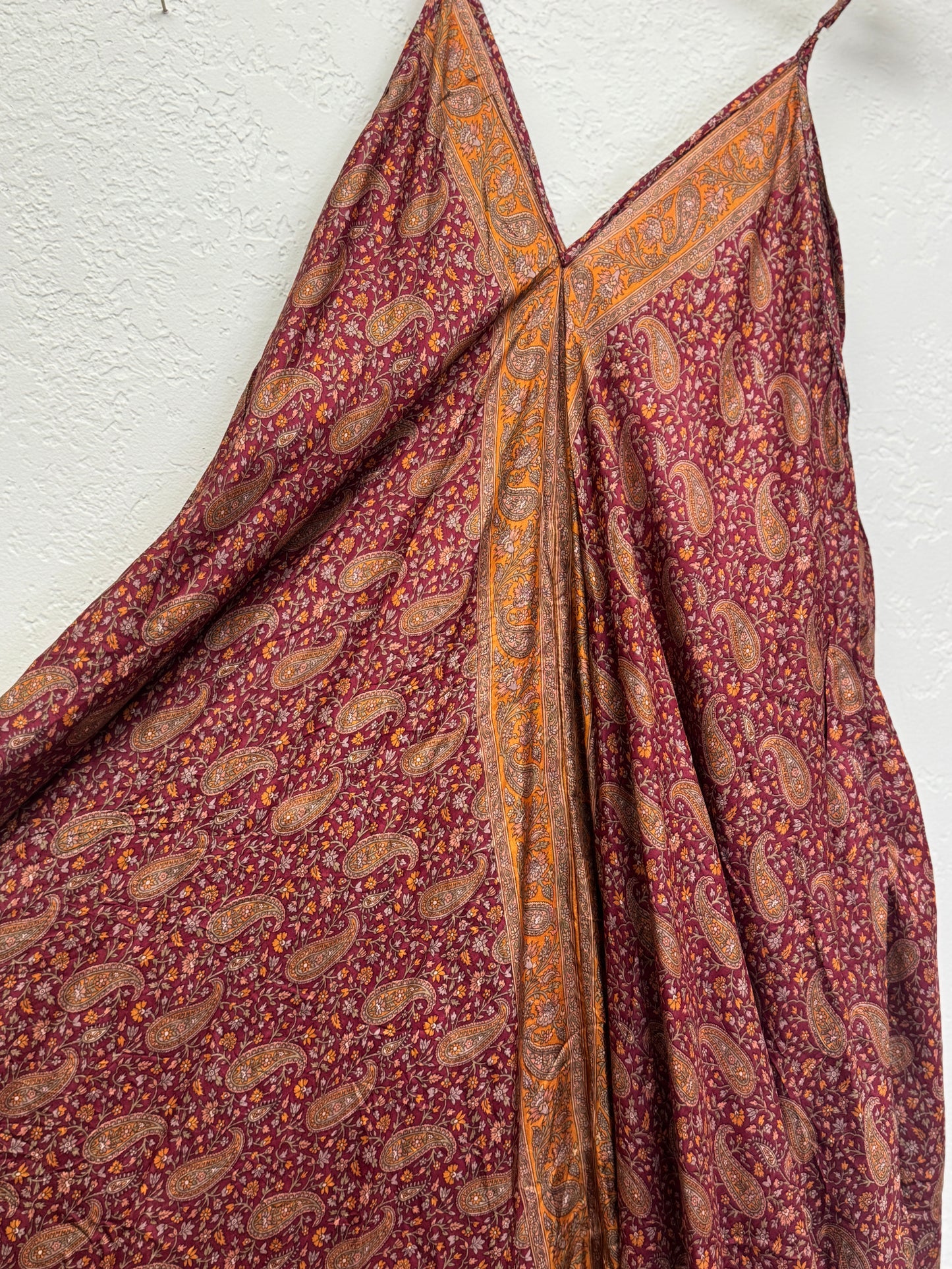 Aura Dress ~ One Size ~ Brick Red Paisley Dreams