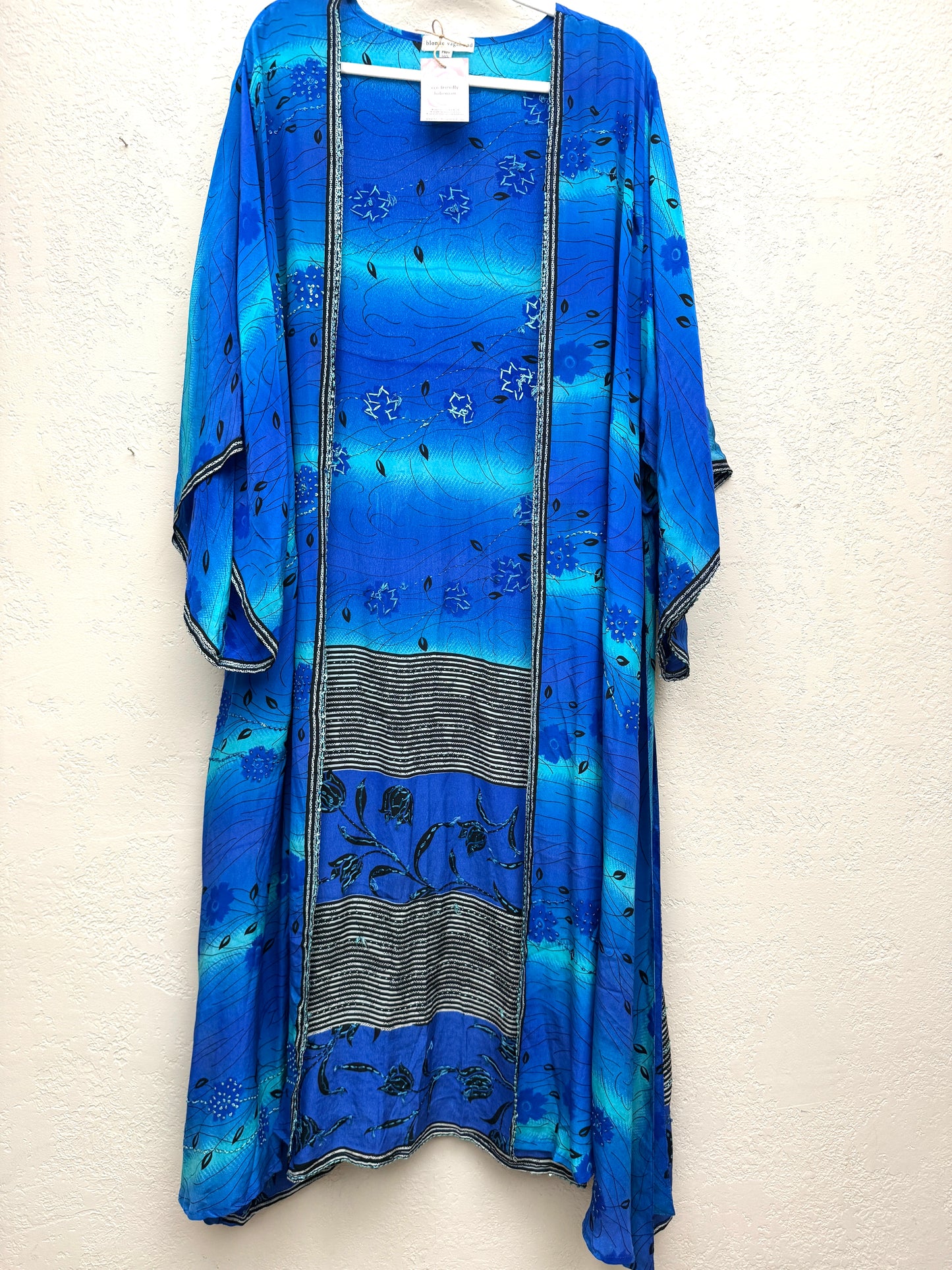 Sparkle Kimono - one size - Bluebell