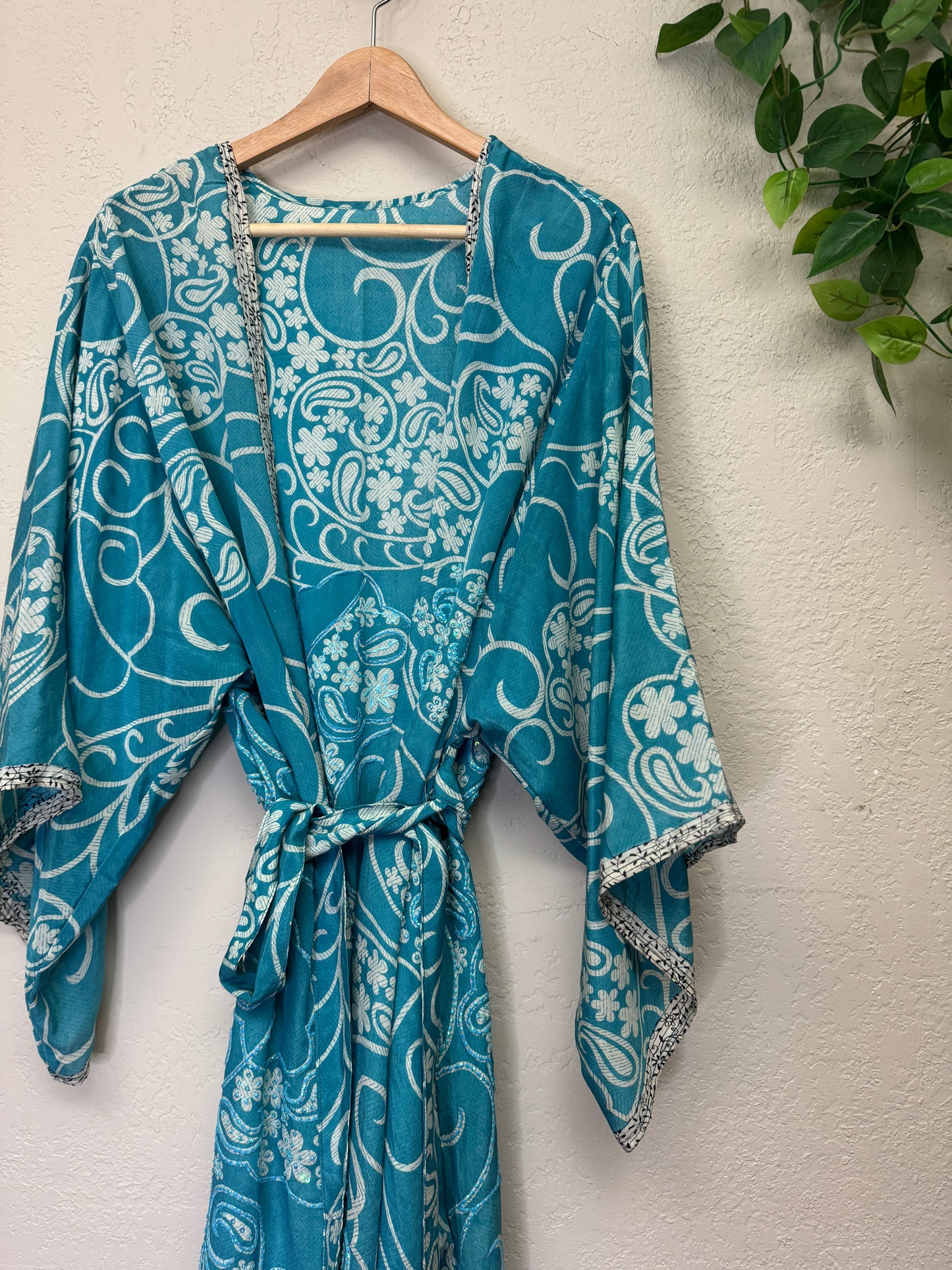 Sparkle Kimono - OS - Blue Swirl