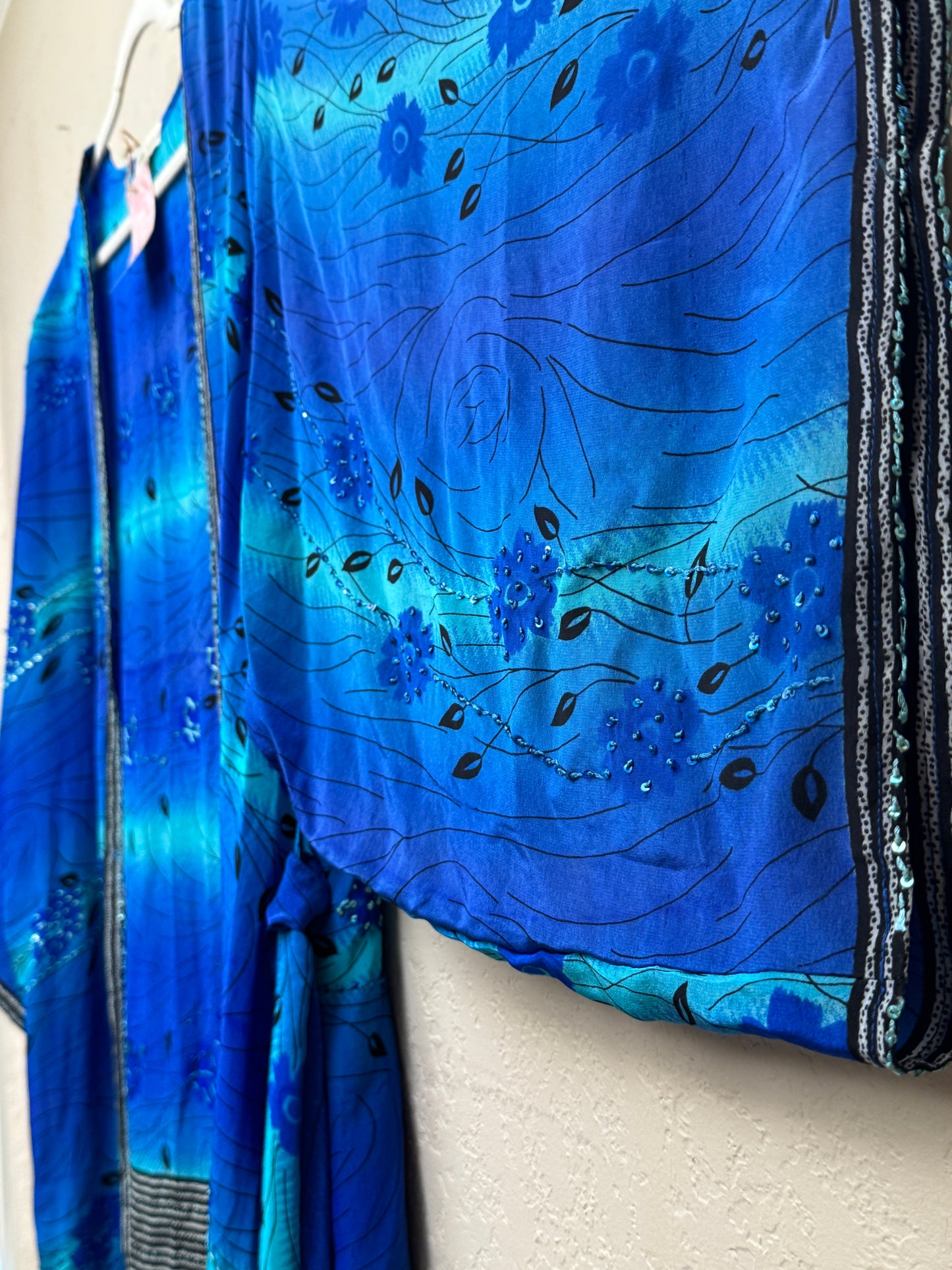 Sparkle Kimono - one size - Bluebell