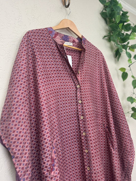 Boyfriend Dress ~ One Size ~ Pink Reverie