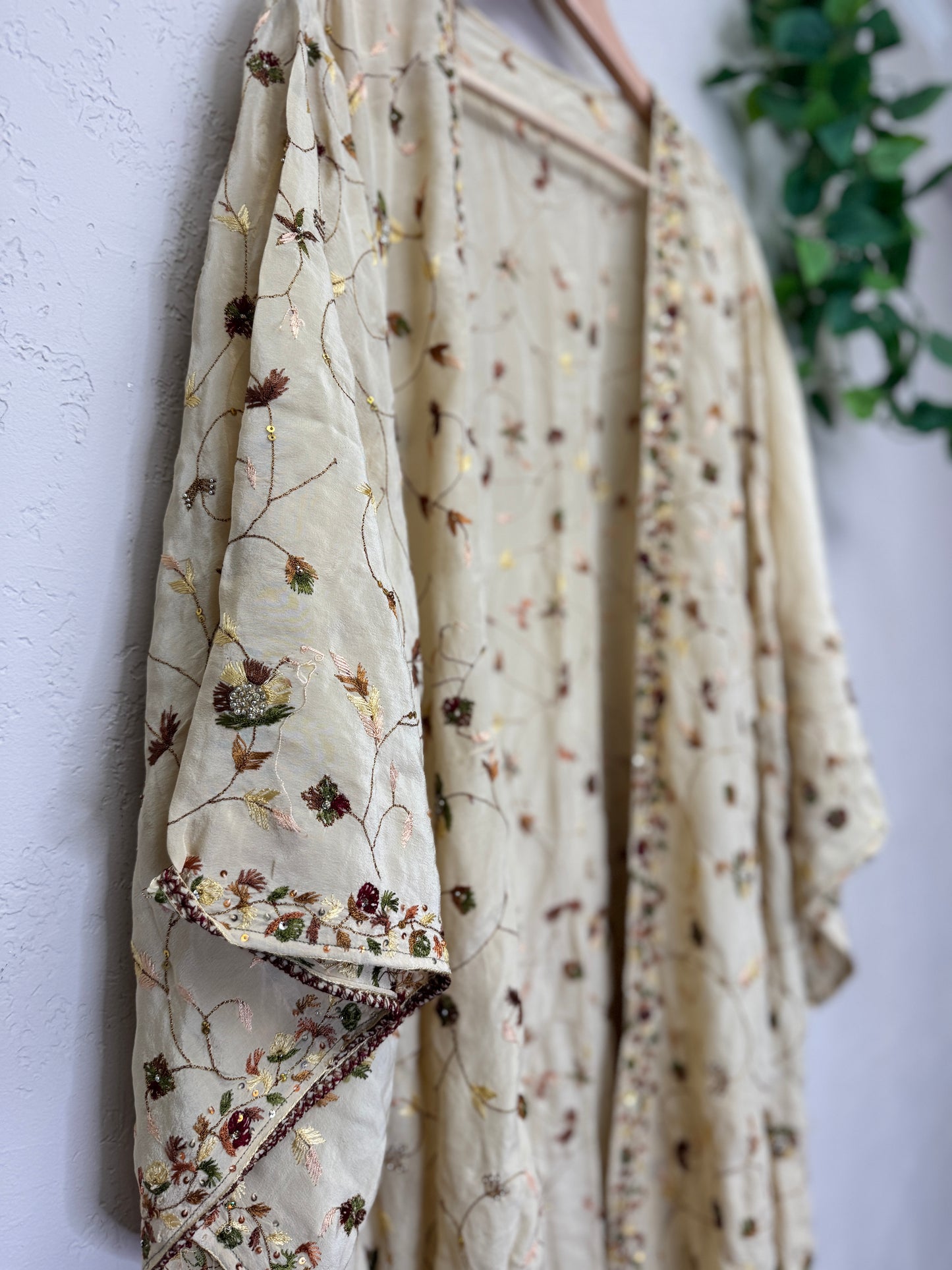 Sparkle Kimono - OS - Woven Cream