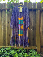 Femme Kimono Wrap Dress- S/M - Jewel Tones
