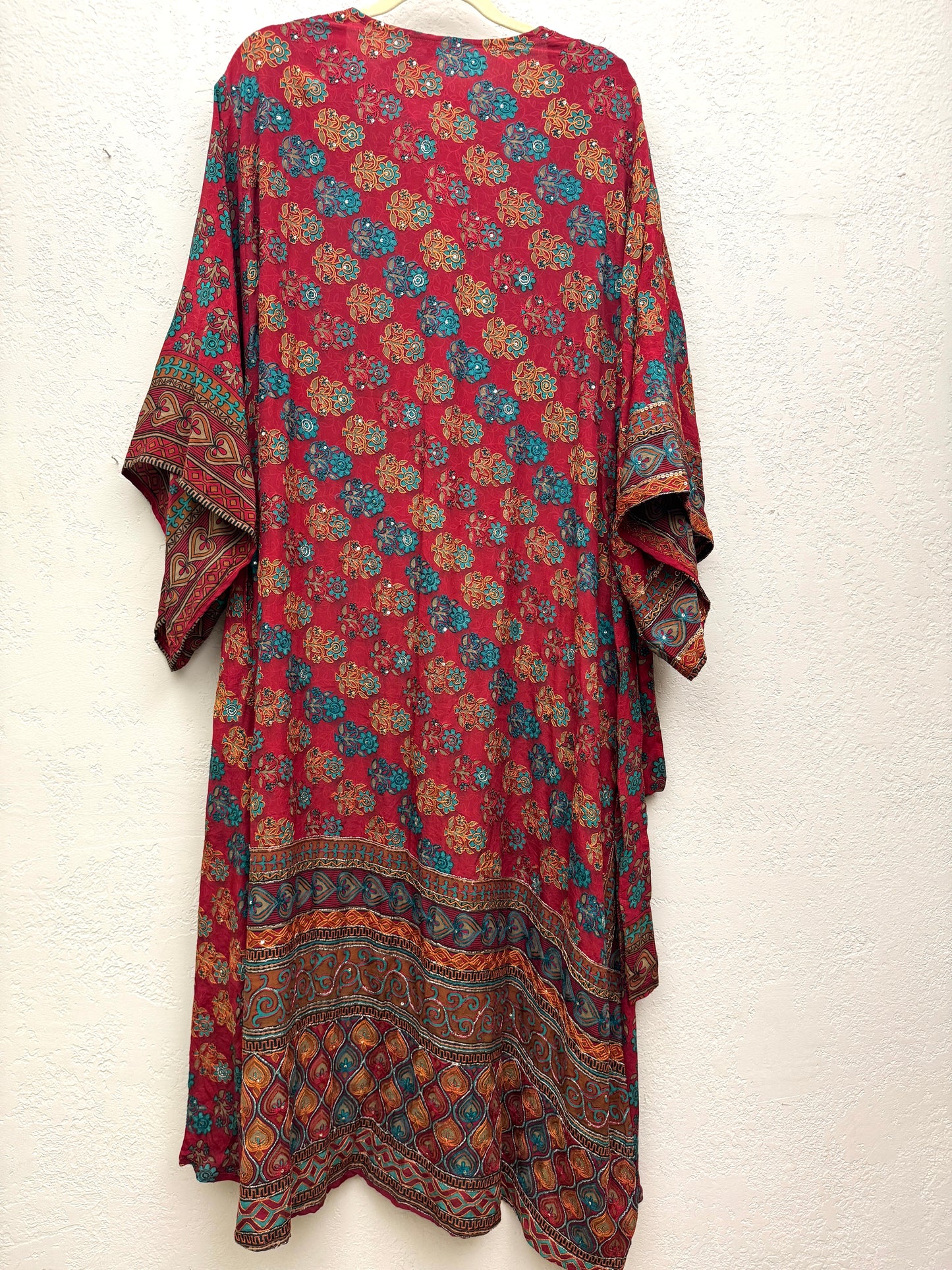 Sparkle Kimono - one size - Rich Red