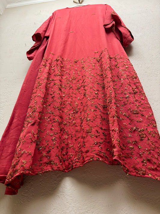 Sparkle Kimono - one size - Embroidered Rose
