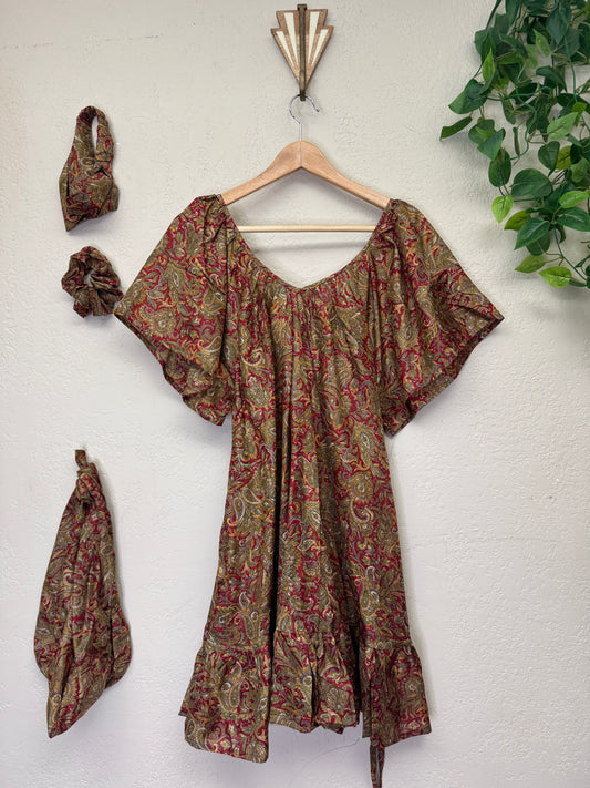 Lalita Dress - One Size - Red Paisley Dance
