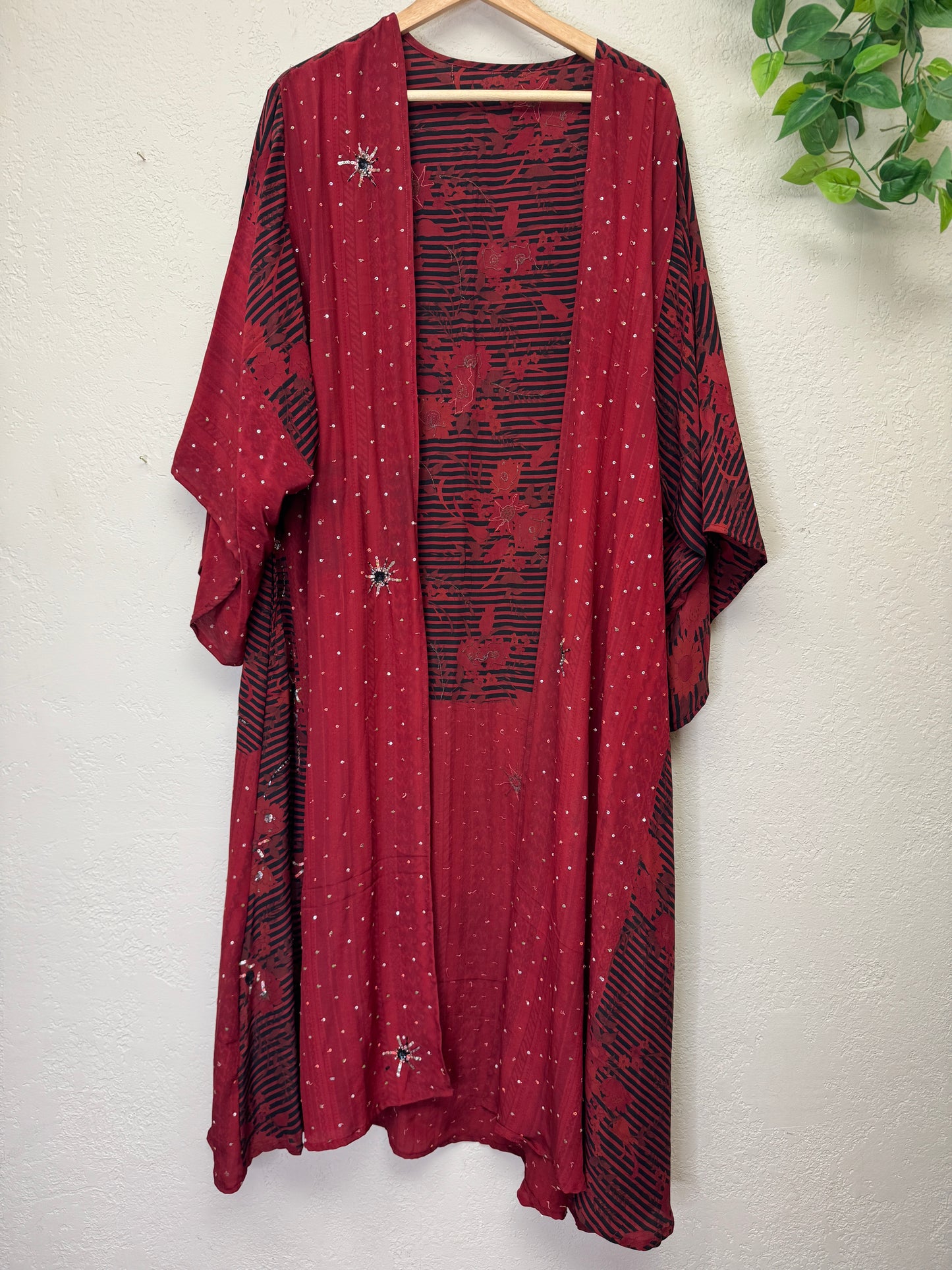 Sparkle Kimono - OS - Crimson