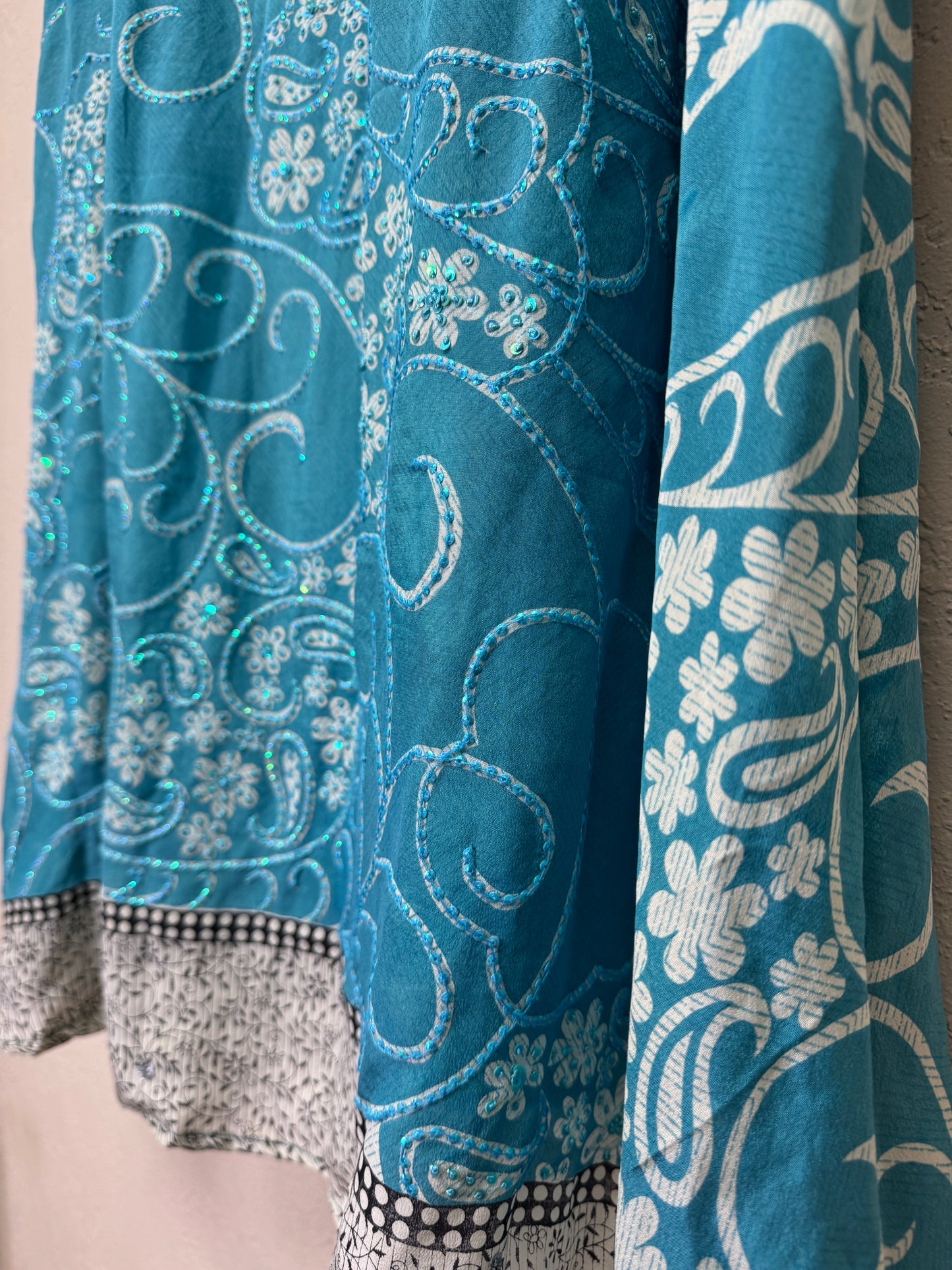 Sparkle Kimono - OS - Blue Swirl