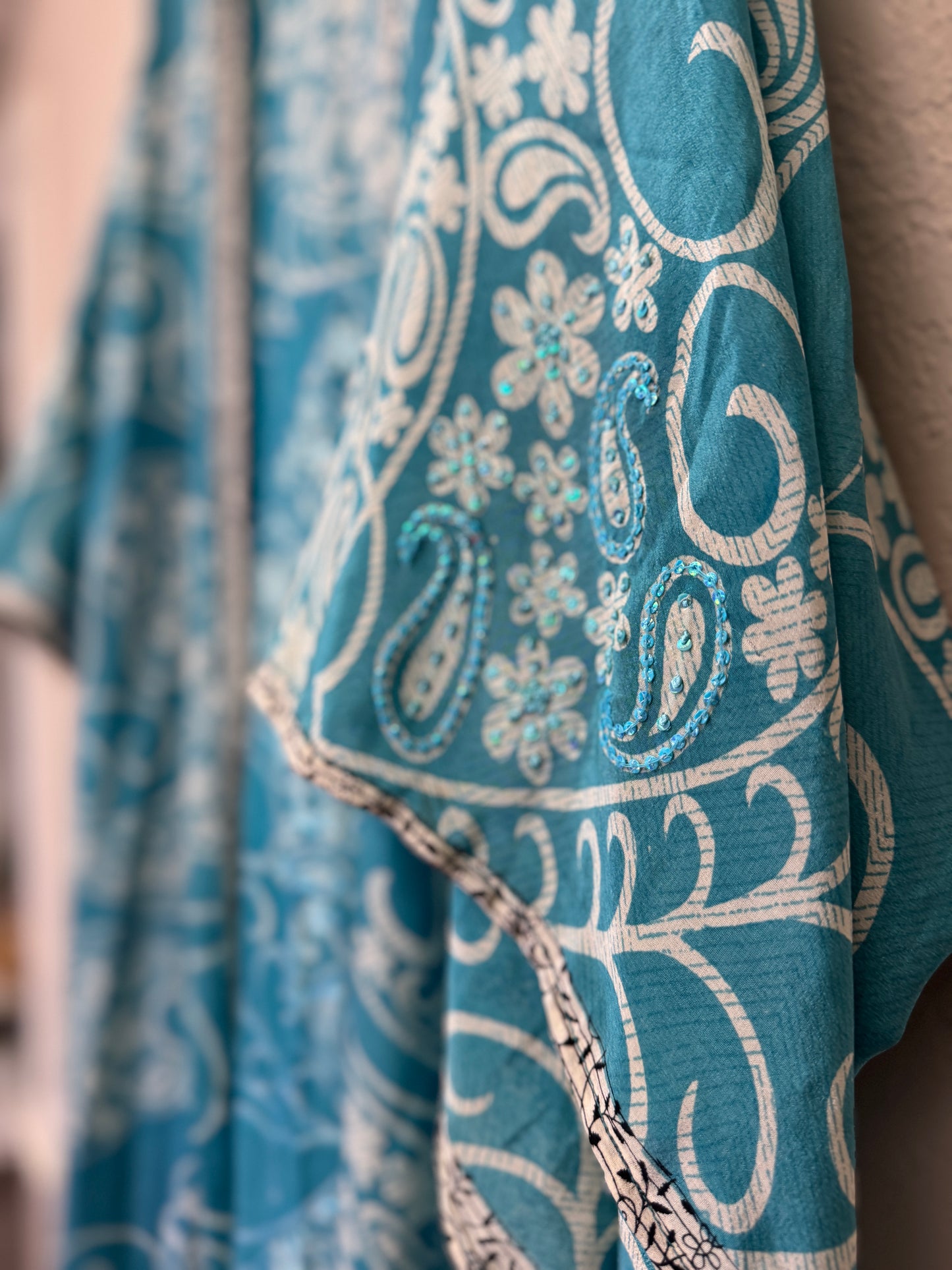 Sparkle Kimono - OS - Blue Swirl