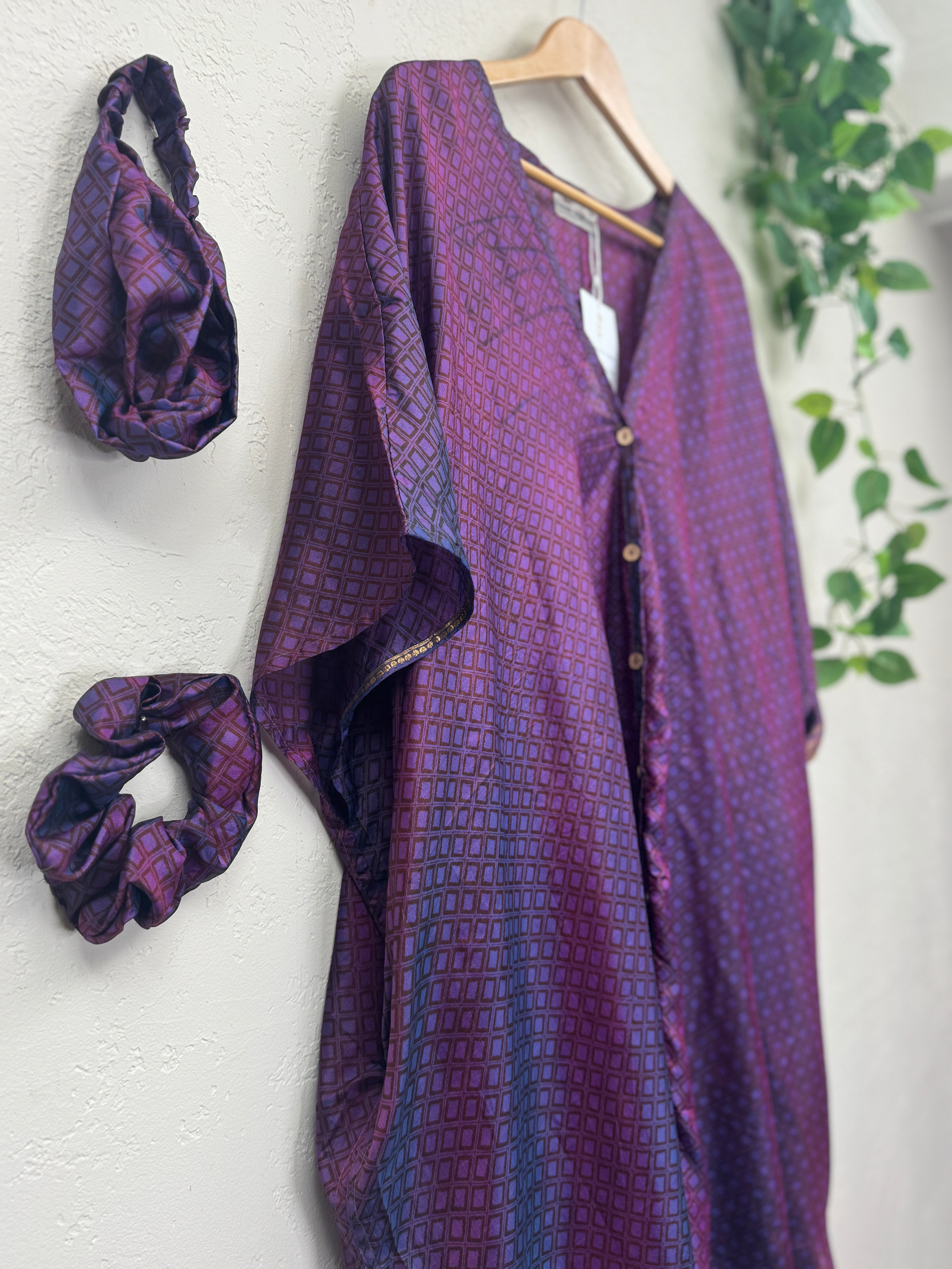 ワンピース Ermanno scervino Silk kaftan EMBELLISHED YOKE KAFTAN WITH BUSTIER&PANTS