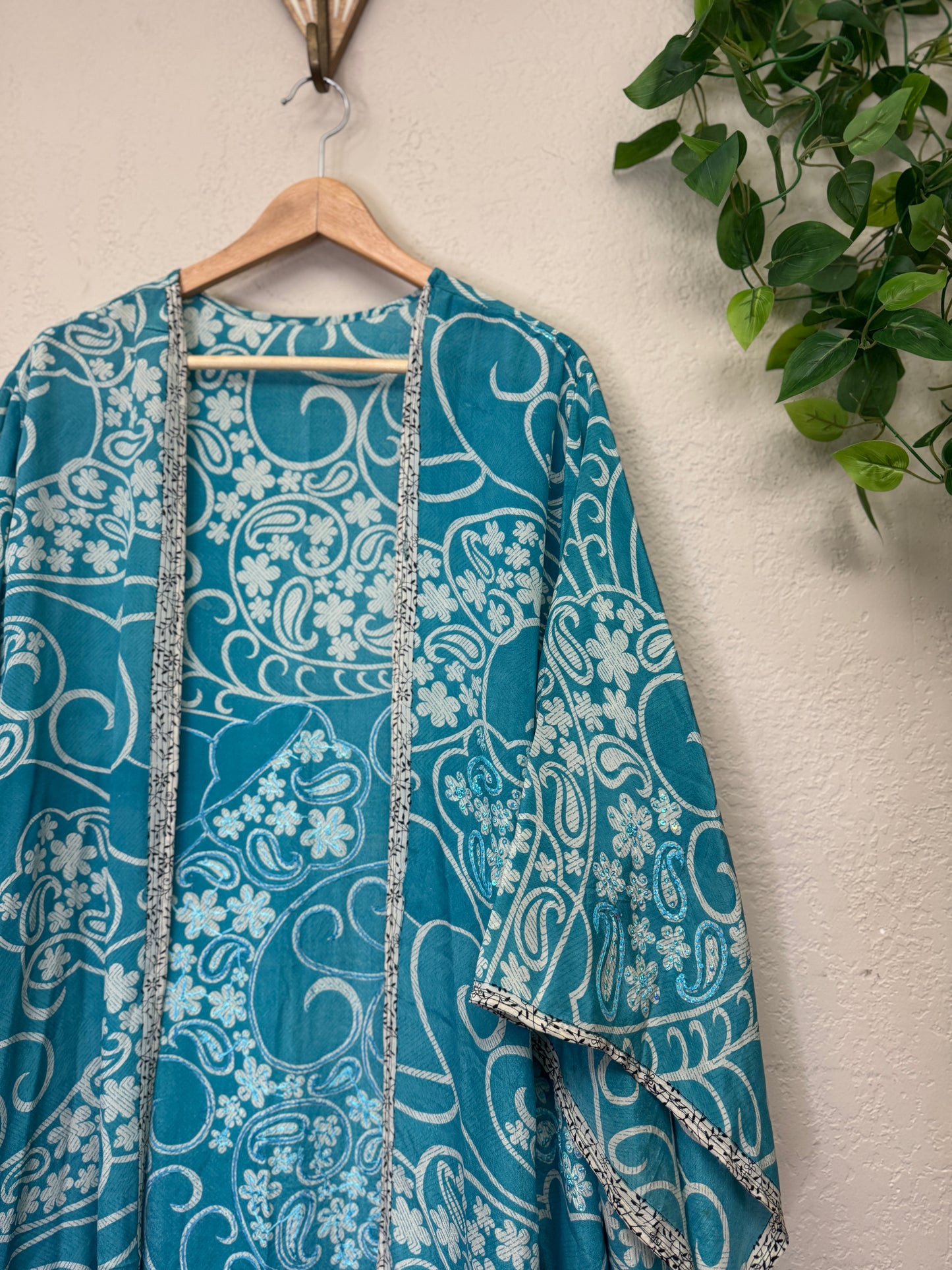 Sparkle Kimono - OS - Blue Swirl