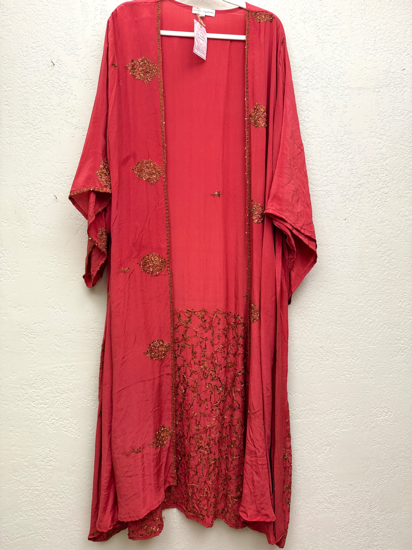 Sparkle Kimono - one size - Embroidered Rose