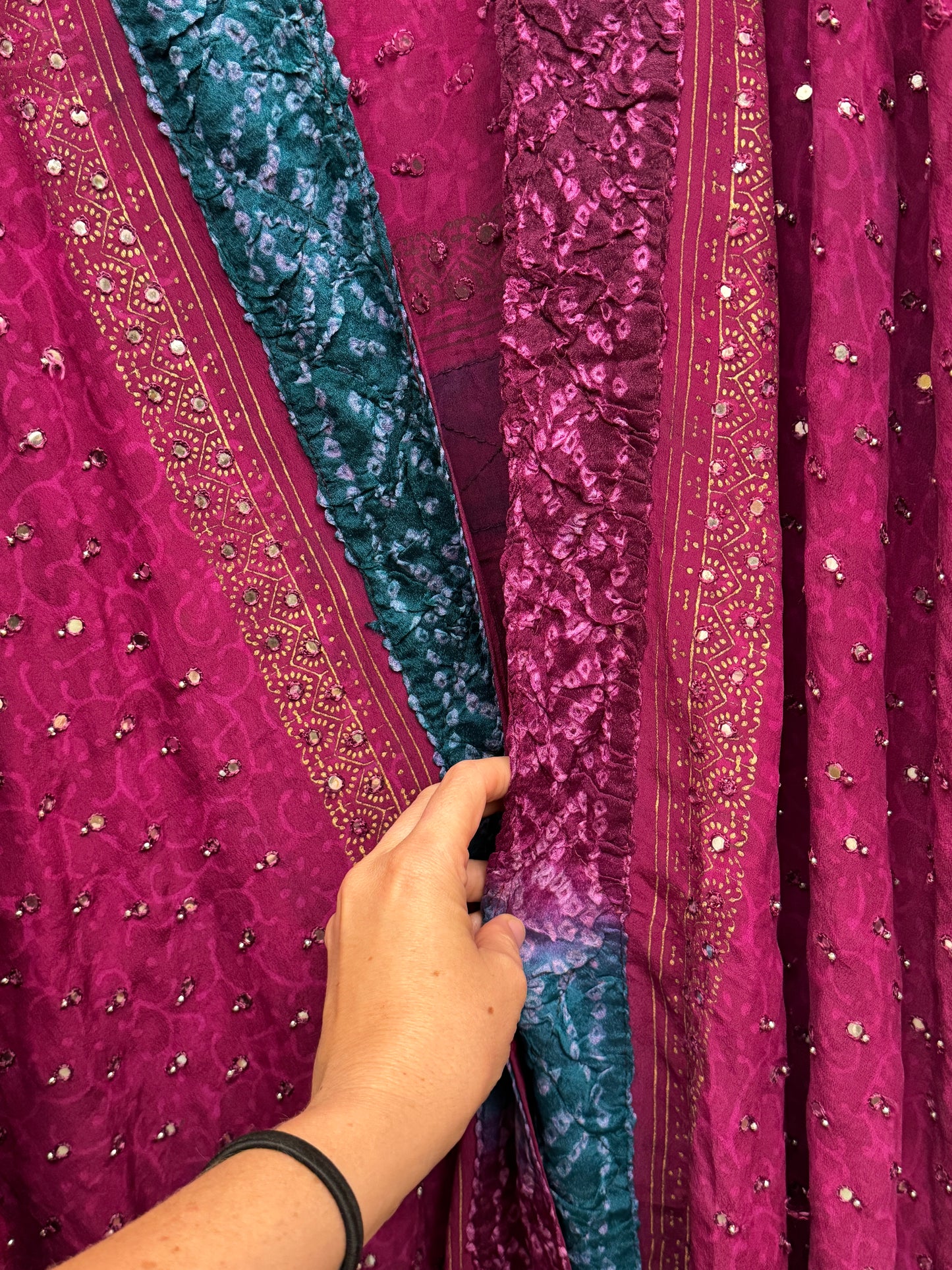 Sparkle Kimono - one size - Rich Berry