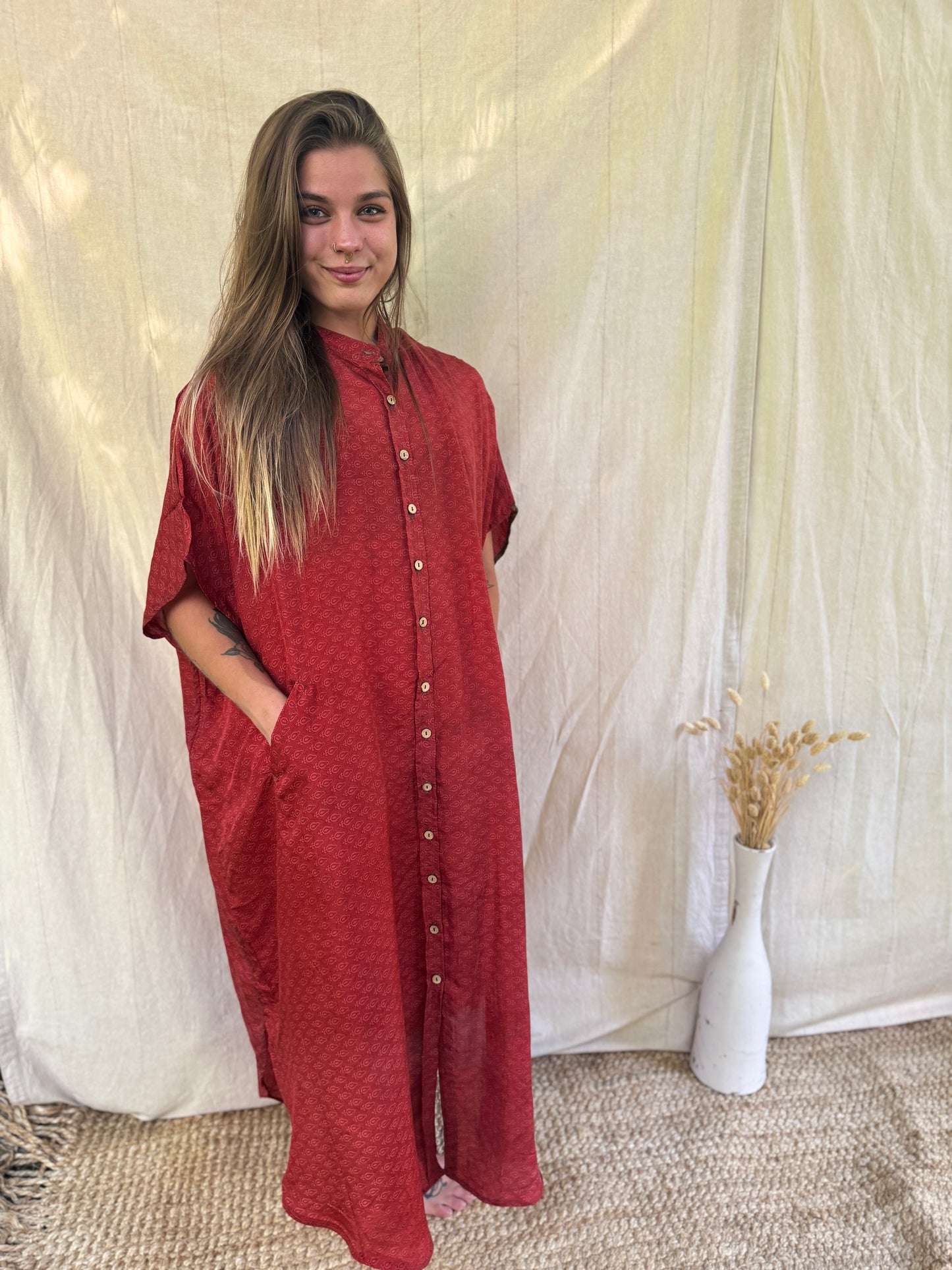 Boyfriend Dress ~ One Size ~ Lime Leaf