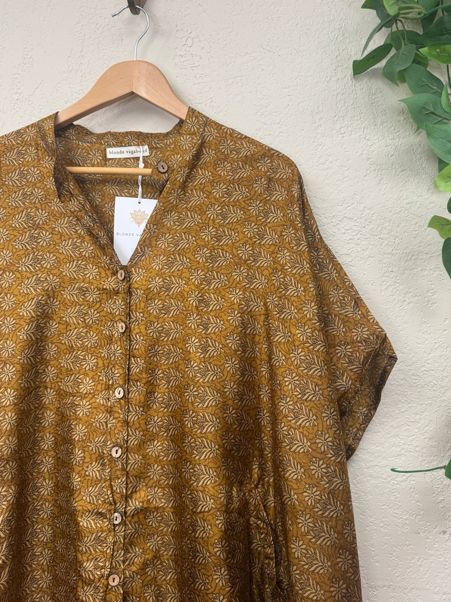 Boyfriend Dress ~ One Size ~ Ochre Meadow Sunset