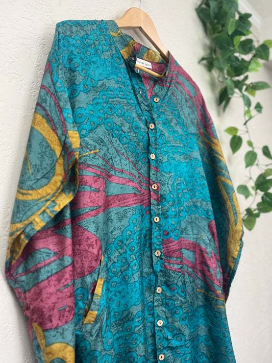 Boyfriend Dress ~ One Size ~ Psychedelic Mermaid