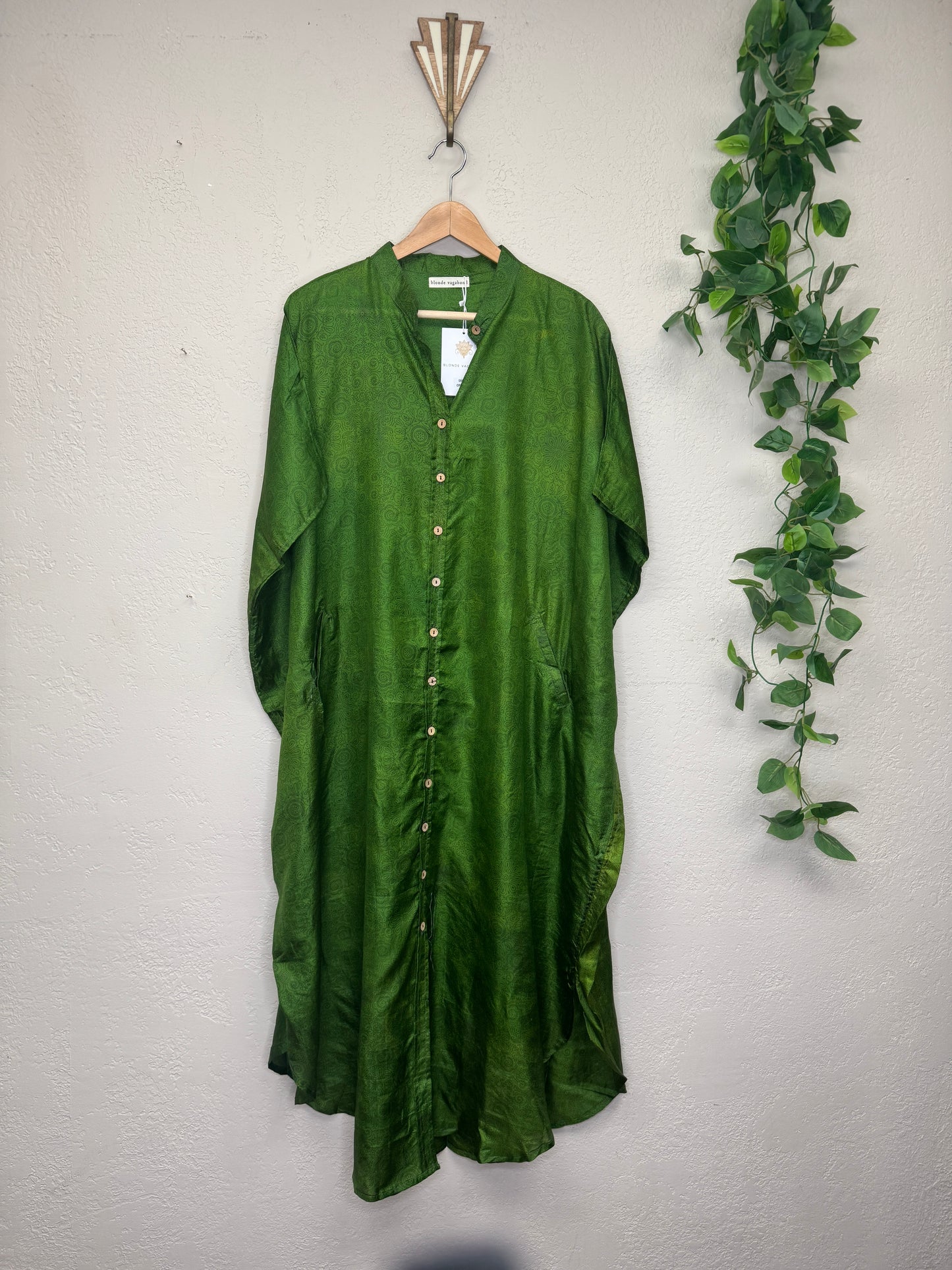 Boyfriend Dress ~ One Size ~ Lime Leaf