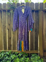 Femme Kimono Wrap Dress- S/M - Jewel Tones