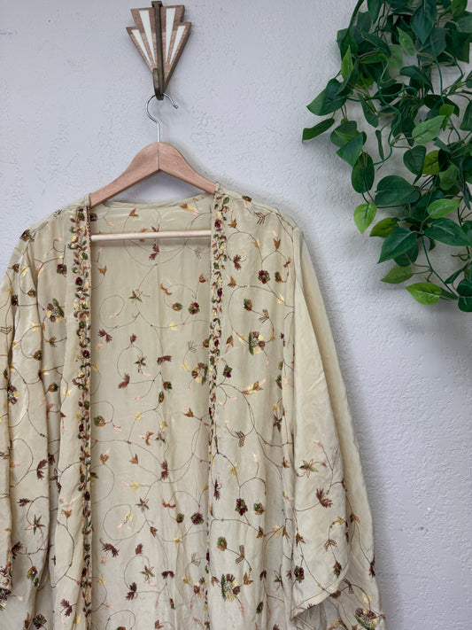 Sparkle Kimono - OS - Woven Cream